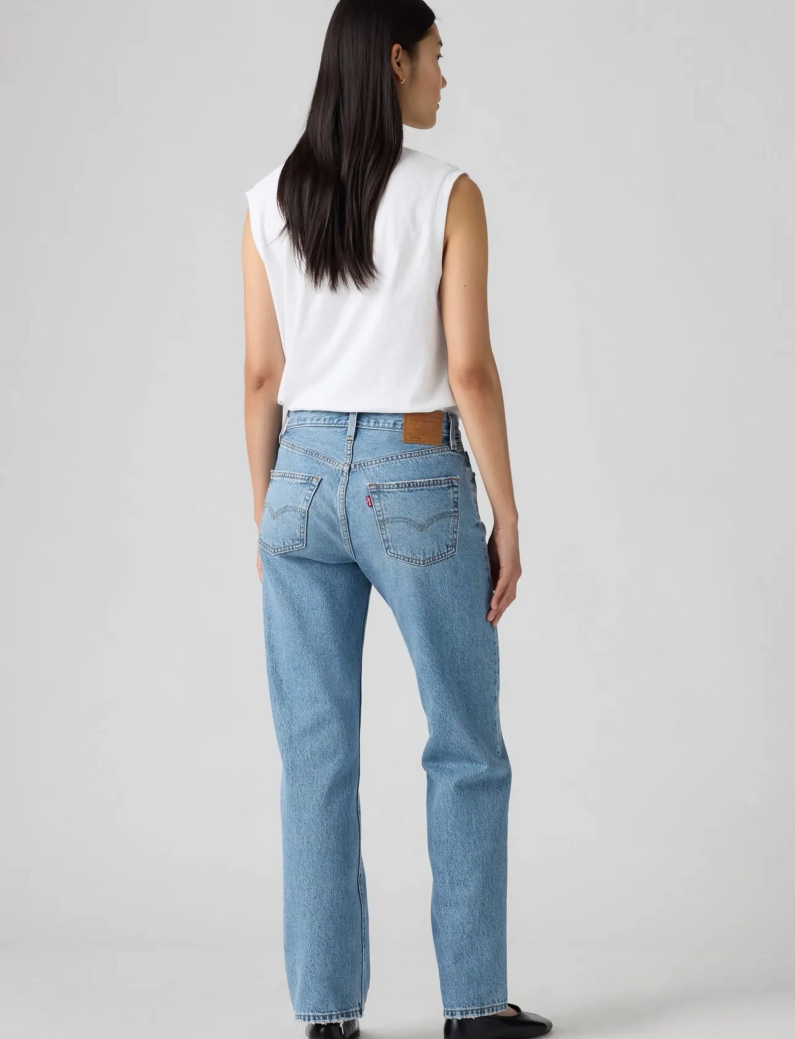 Levi's® - 501 90S IN LOVE WITH YOU - jeans droites - med indigo - worn in - 4