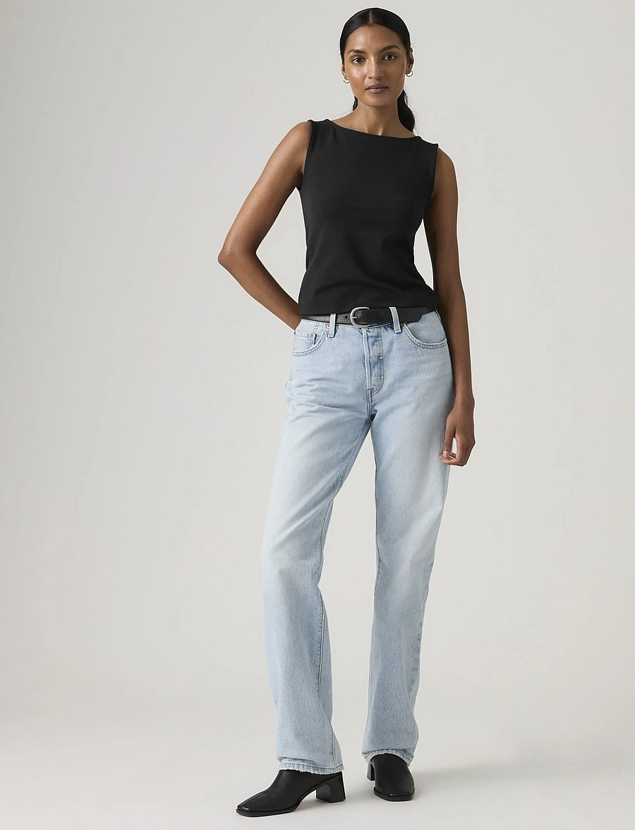 Levi's® - 501 90S OFFICE REFRESH - mom jeans - light indigo - worn in - 0