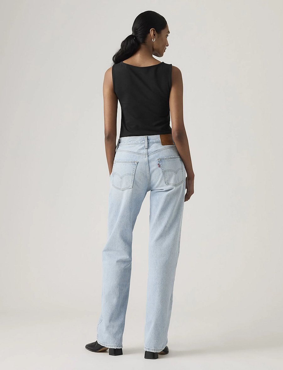 Levi's® - 501 90S OFFICE REFRESH - mom jeans - light indigo - worn in - 4