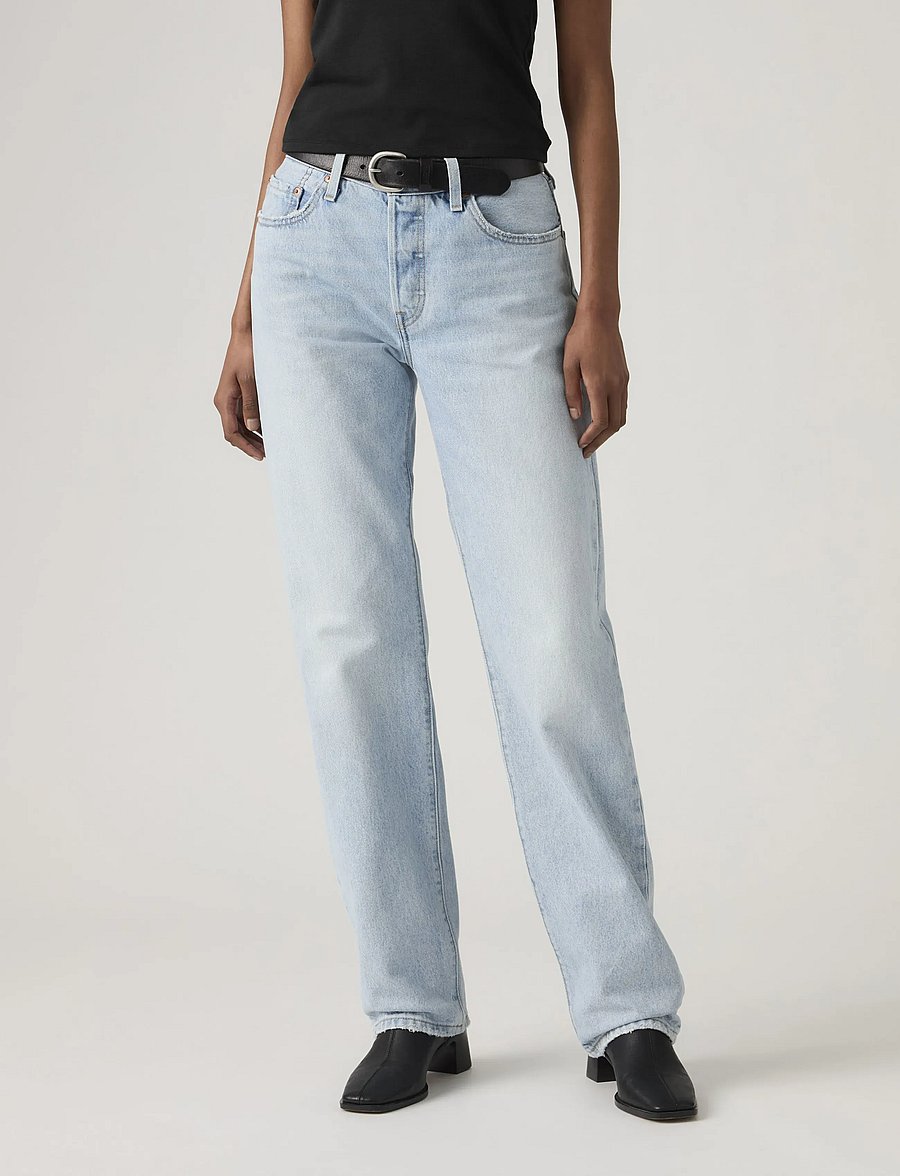 Levi's® - 501 90S OFFICE REFRESH - mom jeans - light indigo - worn in - 5