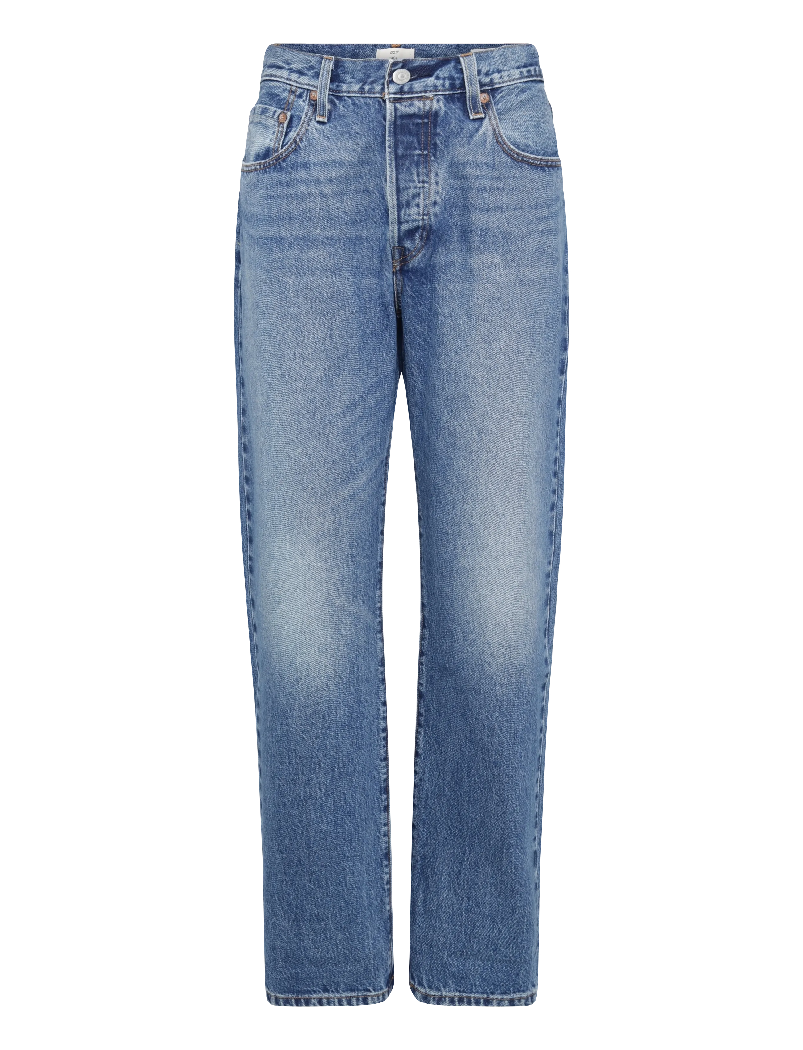 Levi's® 501 90S WORK YOURSELF SELVEDGE - Jeansmode - MED INDIGO - WORN IN / blue