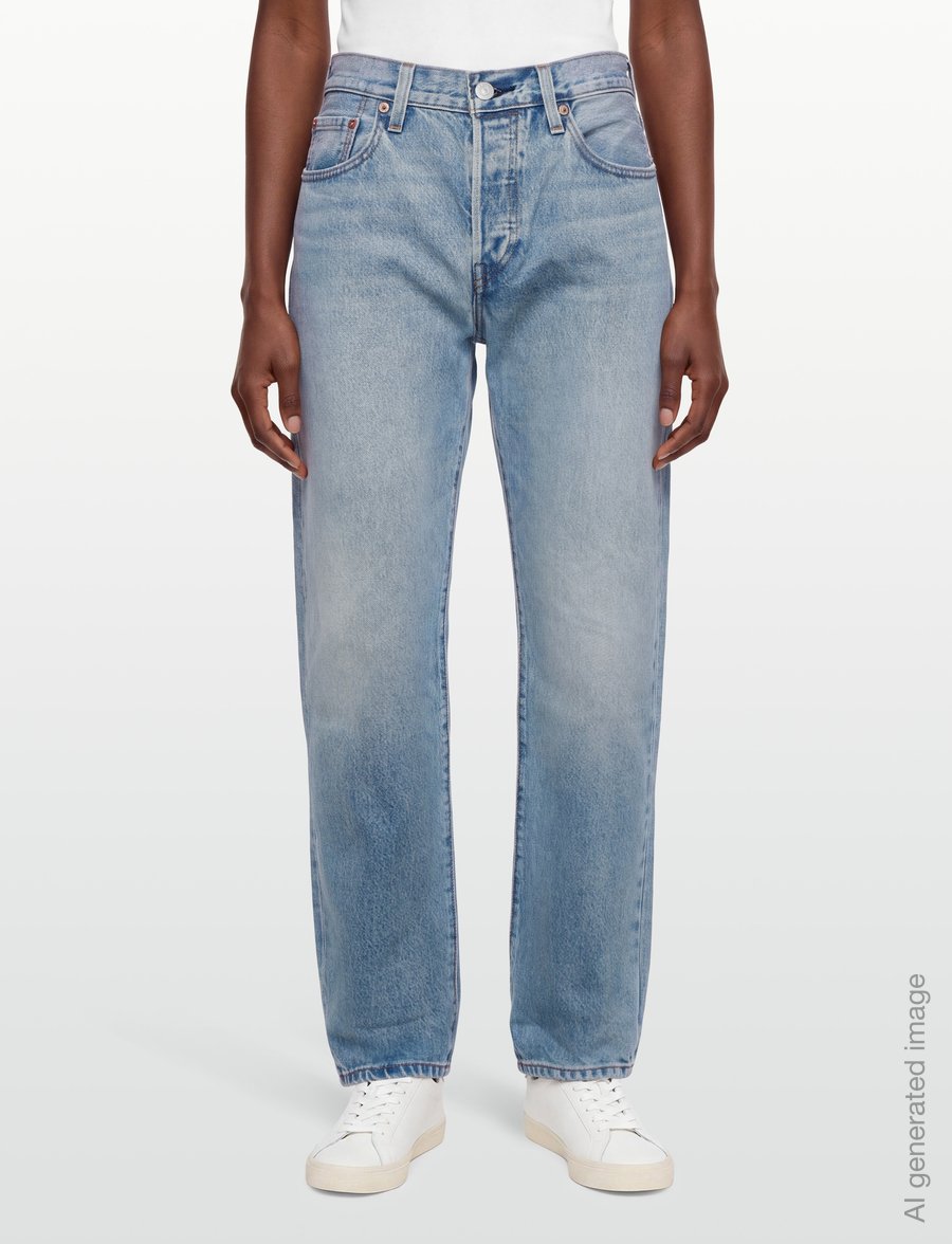 Levi's® - 501 90S HALLOWED HOUR SELVEDGE - gerade jeans - med indigo - worn in - 3