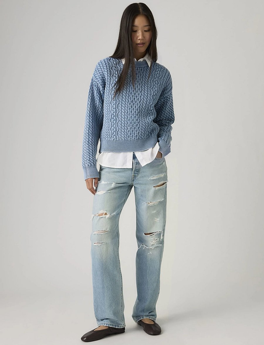 Levi's® - 501 90S BEEN THERE STF - boyfriend jeans - light indigo - worn in - 0