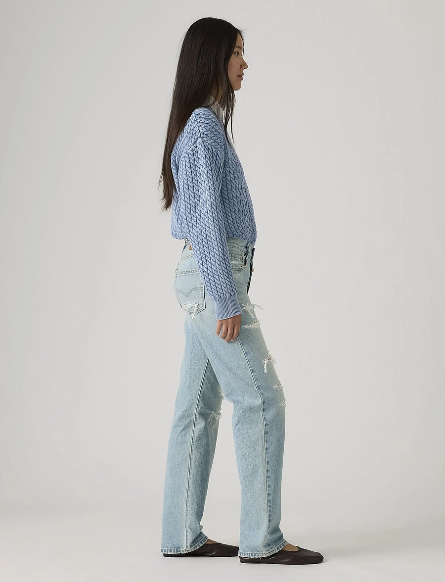 Levi's® - 501 90S BEEN THERE STF - boyfriend jeans - light indigo - worn in - 3