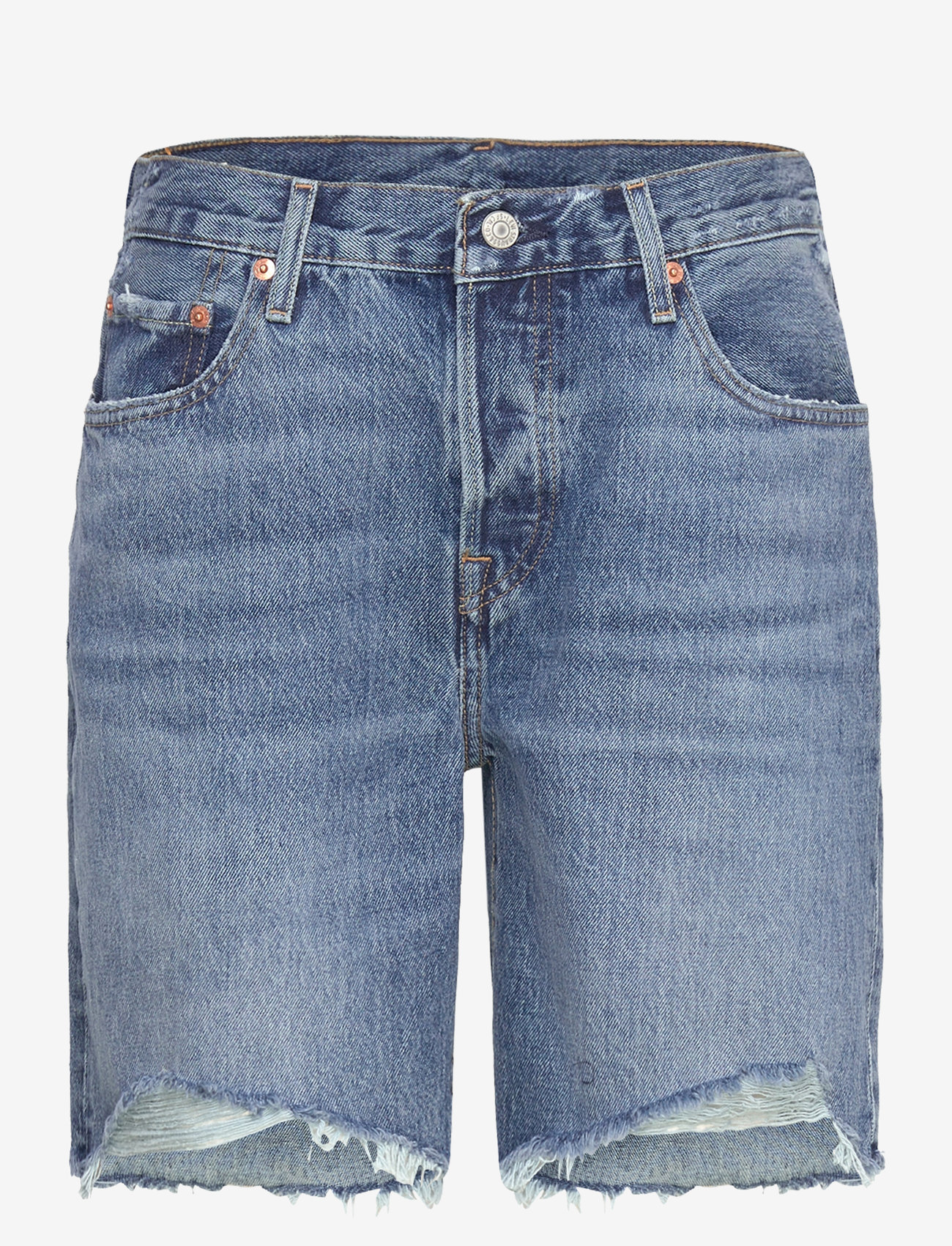 Levi's® - 50190S SHORT HAPPY BREAK - jorts - dark indigo - worn in - 1