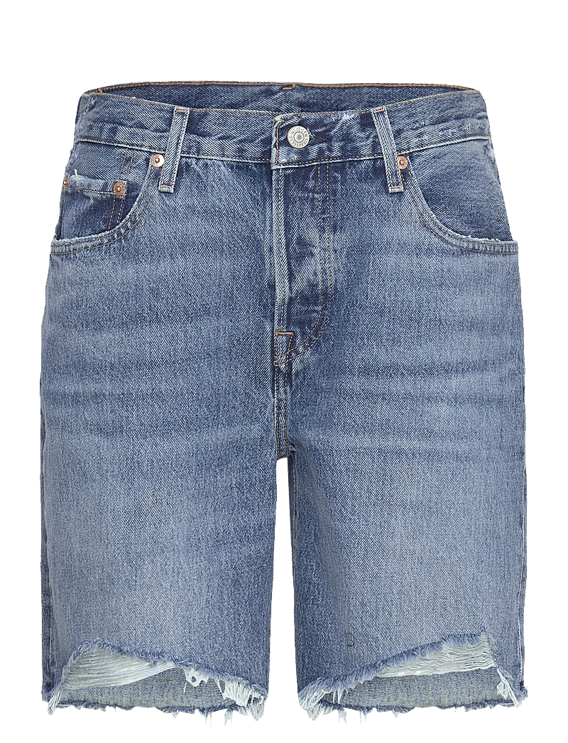 Levi's® - 50190S SHORT HAPPY BREAK - jorts - dark indigo - worn in - 1