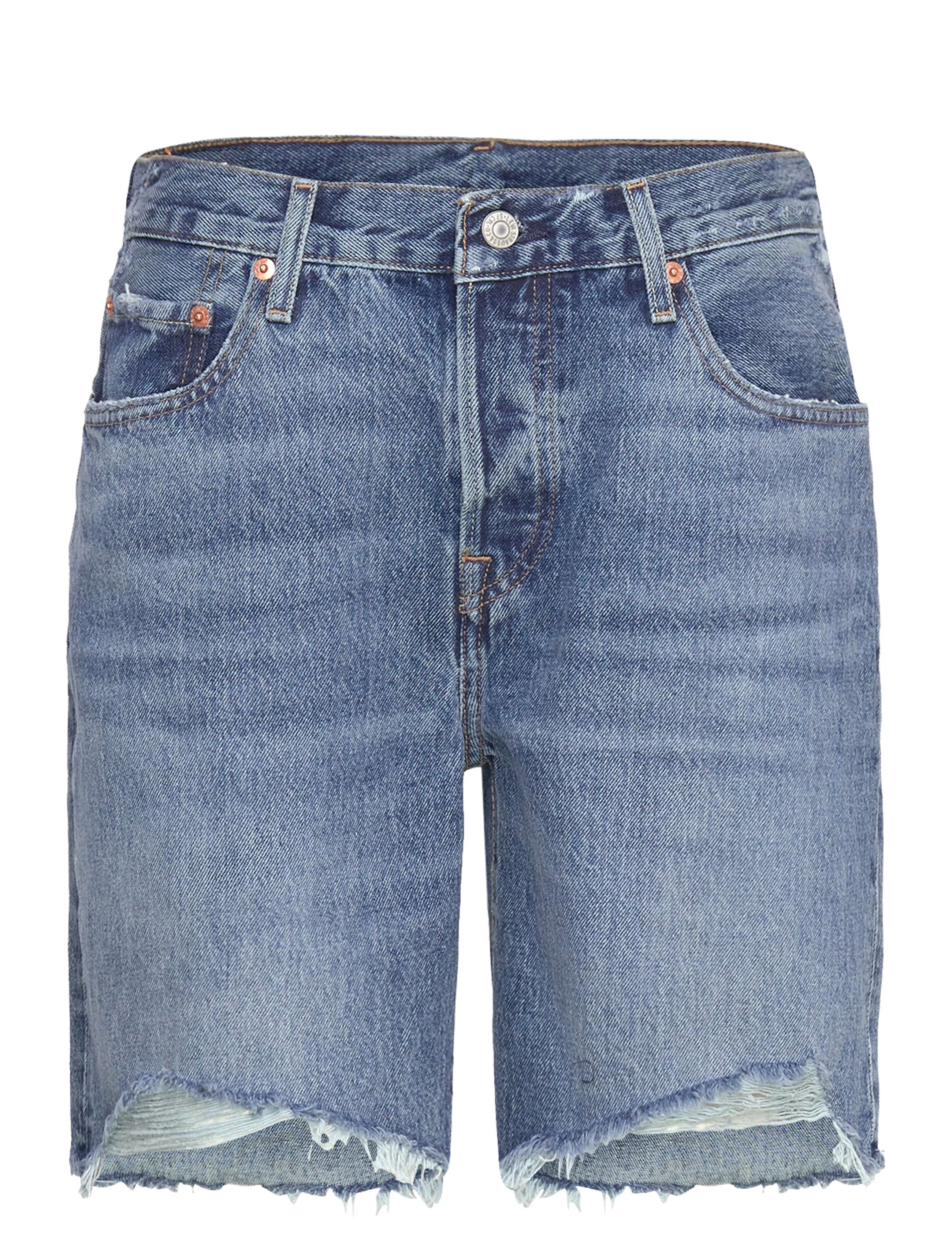 Levi's® - 50190S SHORT HAPPY BREAK - dark indigo - worn in - 1