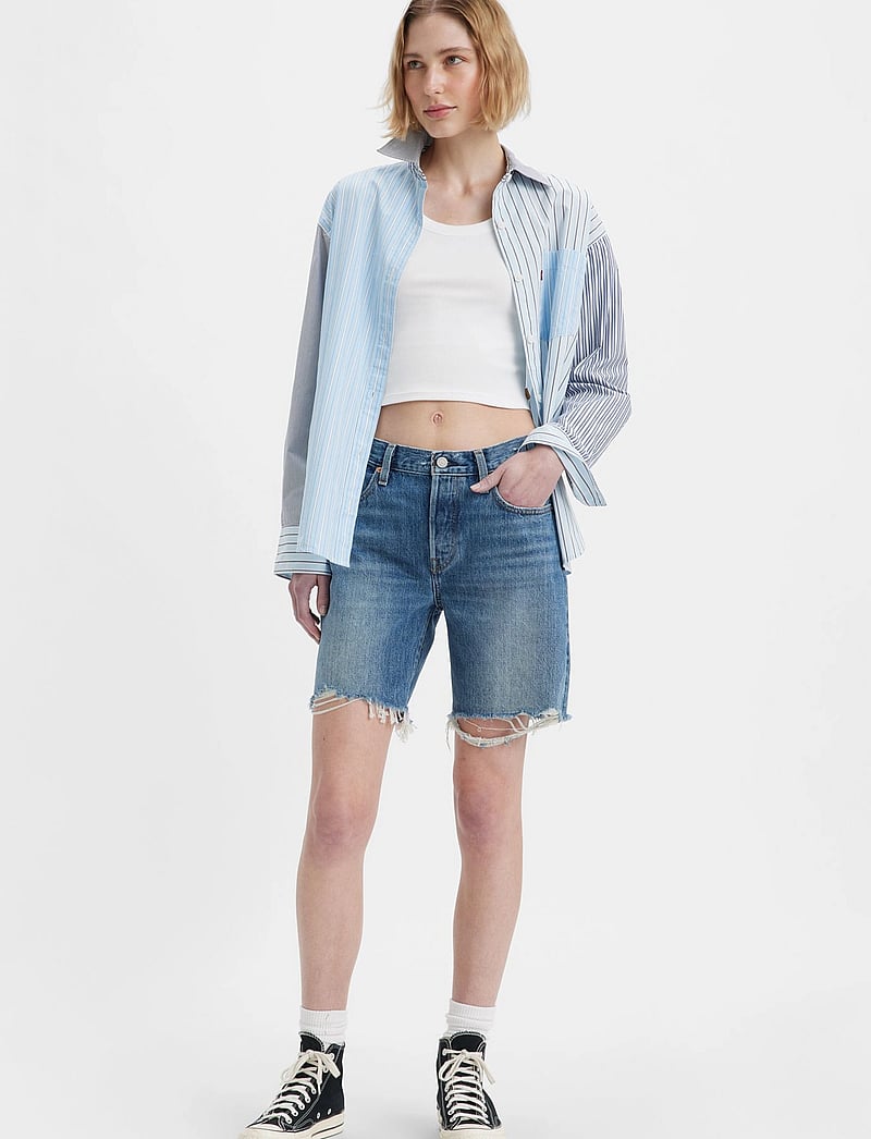 Levi's® - 50190S SHORT HAPPY BREAK - jorts - dark indigo - worn in - 3