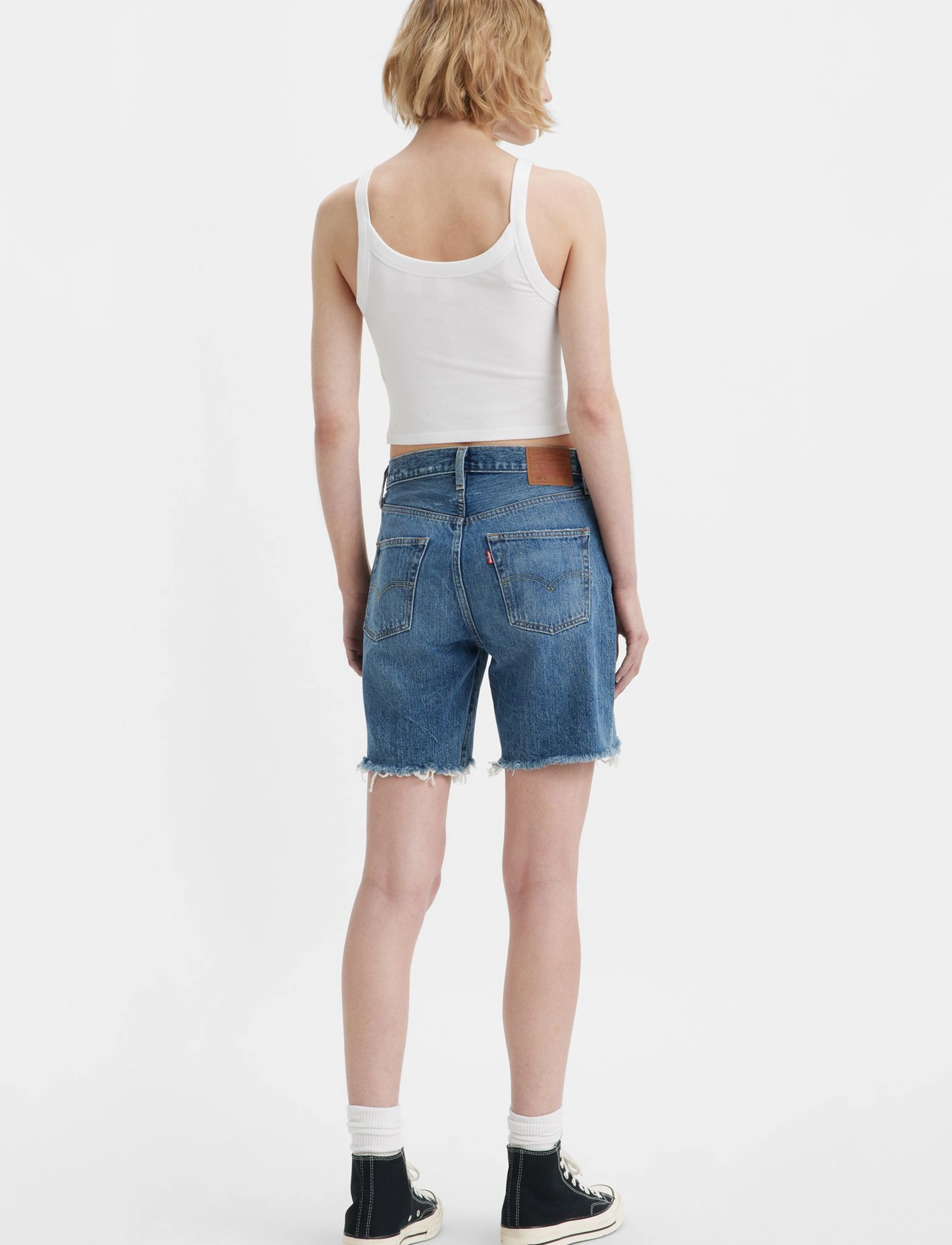 Levi's® - 50190S SHORT HAPPY BREAK - dark indigo - worn in - 4