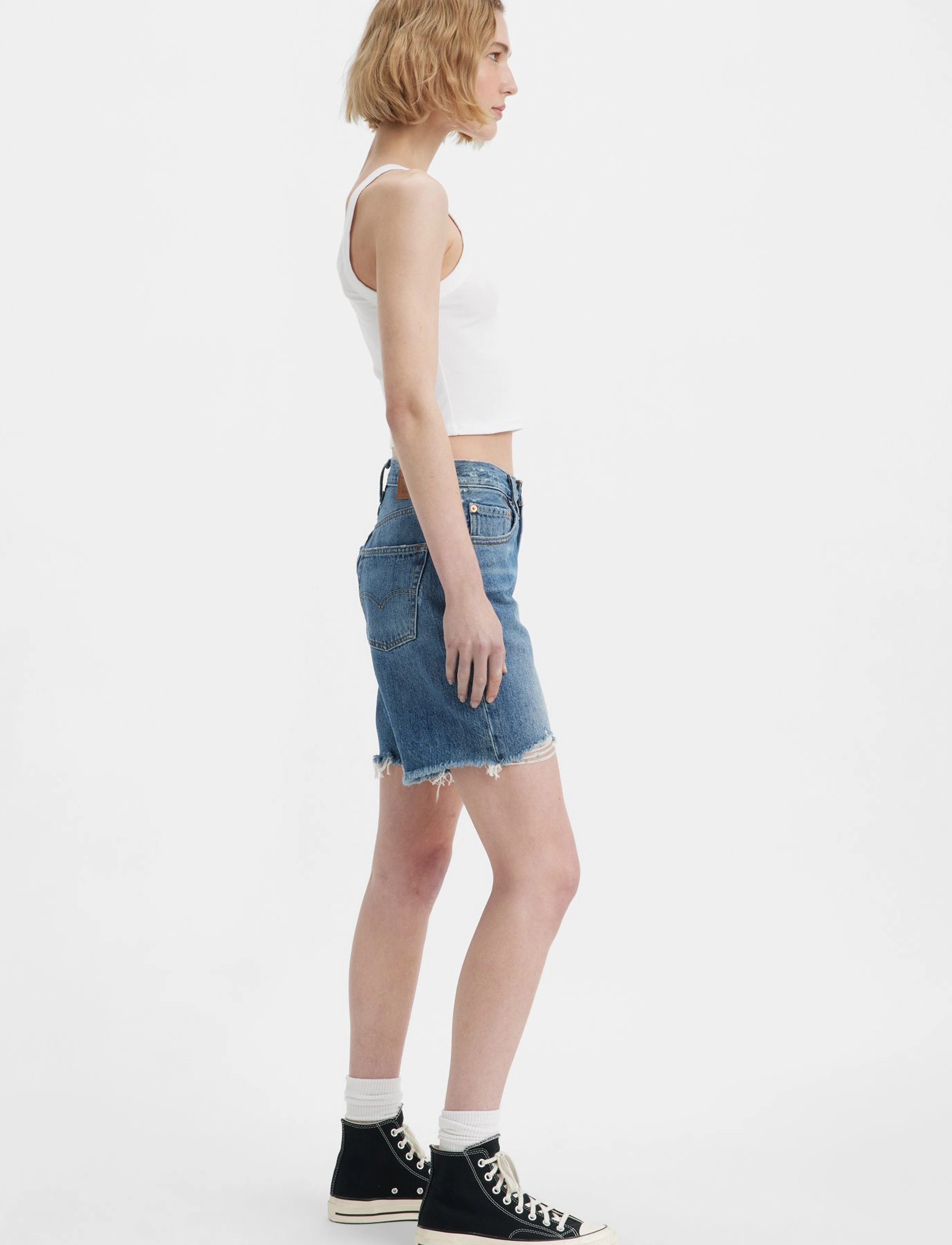 Levi's® - 50190S SHORT HAPPY BREAK - dark indigo - worn in - 5