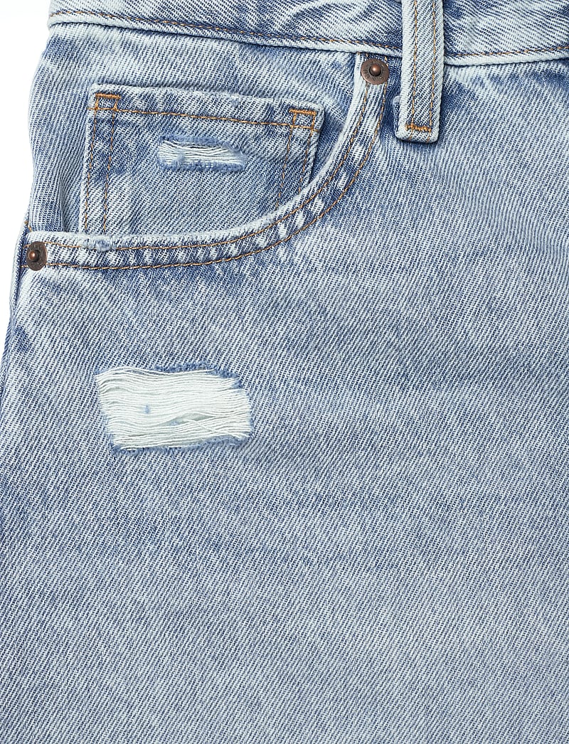 Levi's® - HIGH WAISTED MOM SHORT LIGHT T - jorts - med indigo - worn in - 4