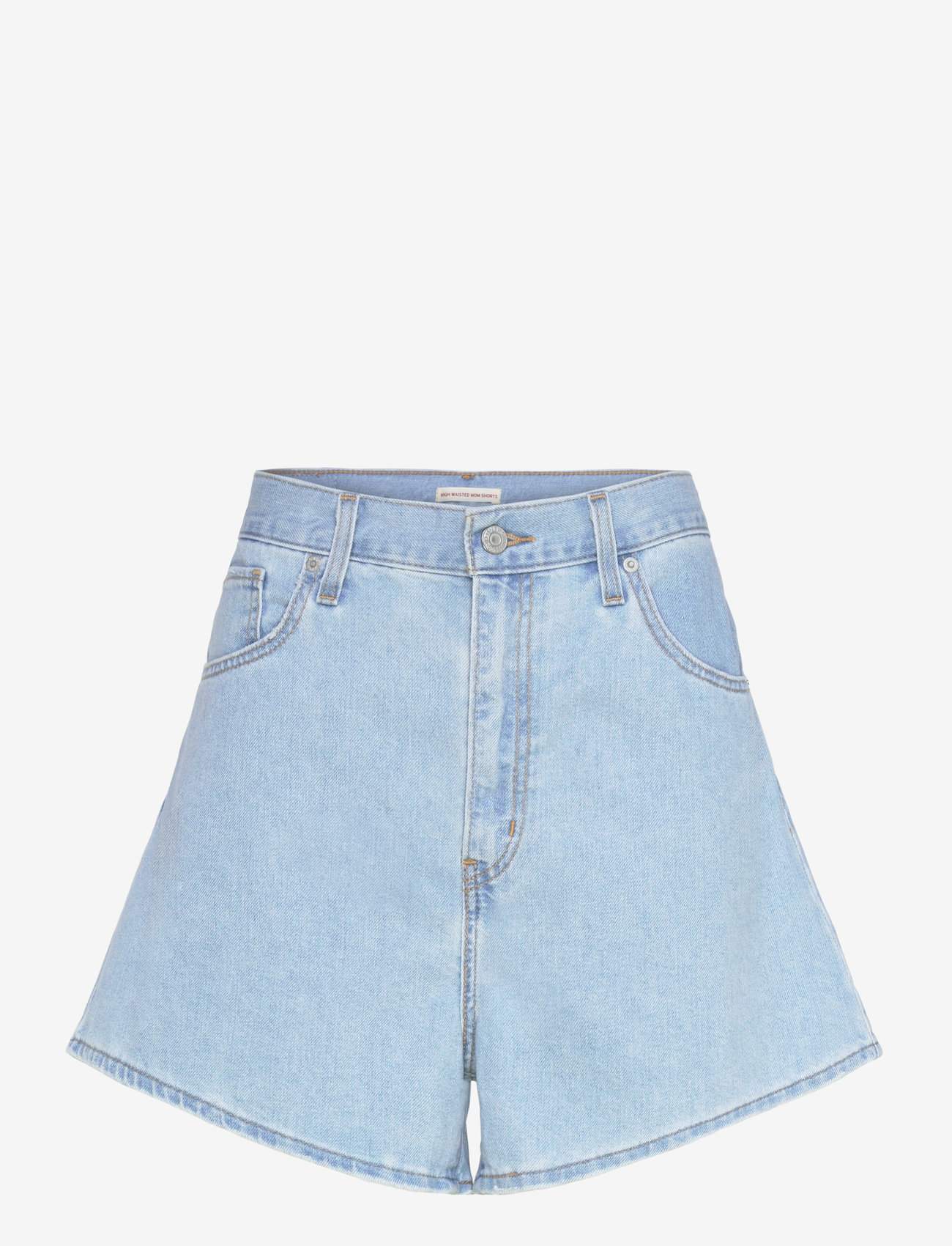 Levi's® - HIGH WAISTED MOM SHORT COOL ME - jorts - light indigo - worn in - 0
