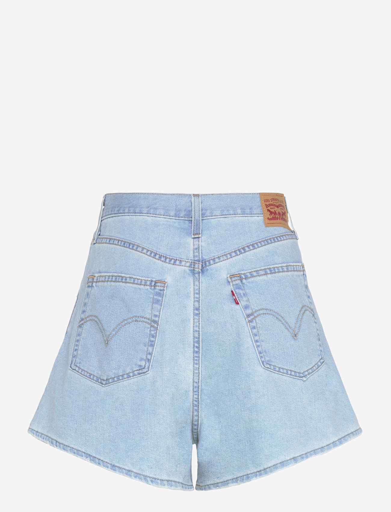 Levi's® - HIGH WAISTED MOM SHORT COOL ME - jorts - light indigo - worn in - 1