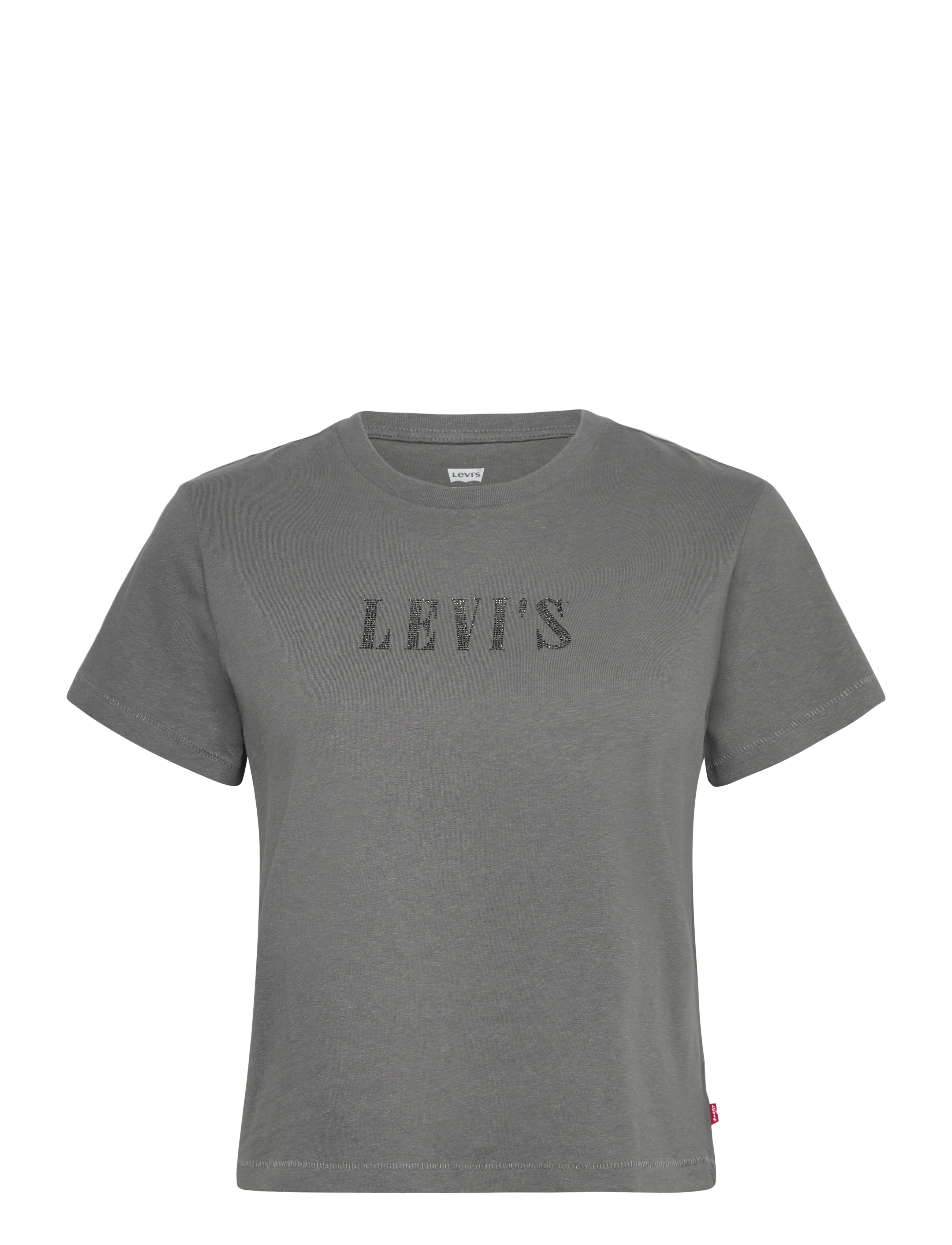 LEVI'S Graphic Klassisch Tee Rhinestone Grau - M - Damen
