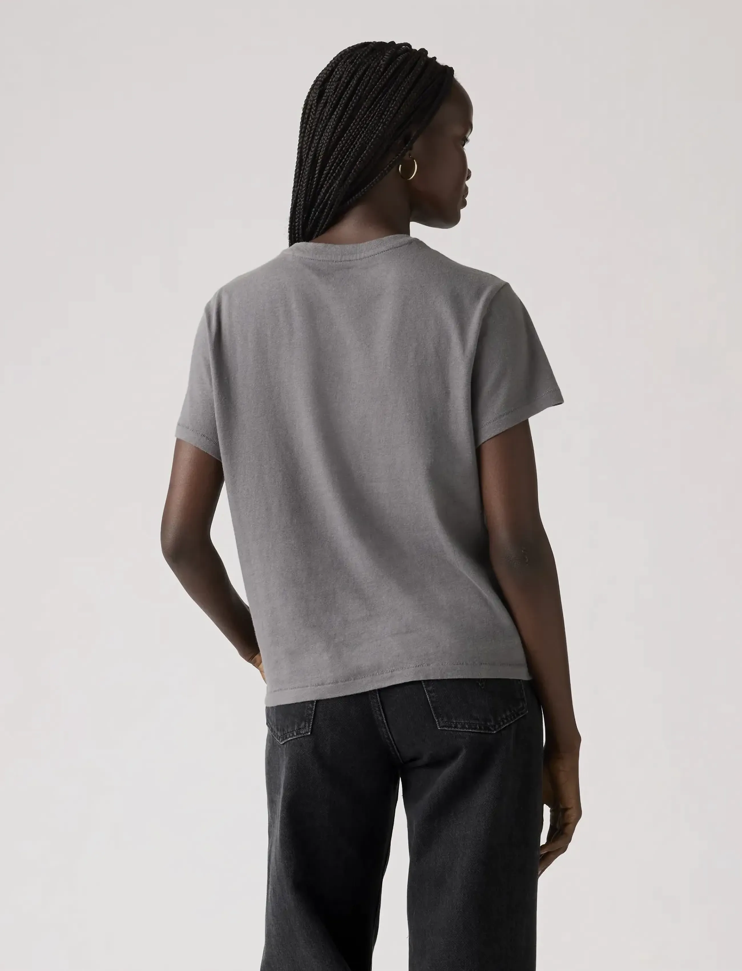 Levi's® - GRAPHIC CLASSIC TEE RHINESTONE - marškinėliai - greys - 3
