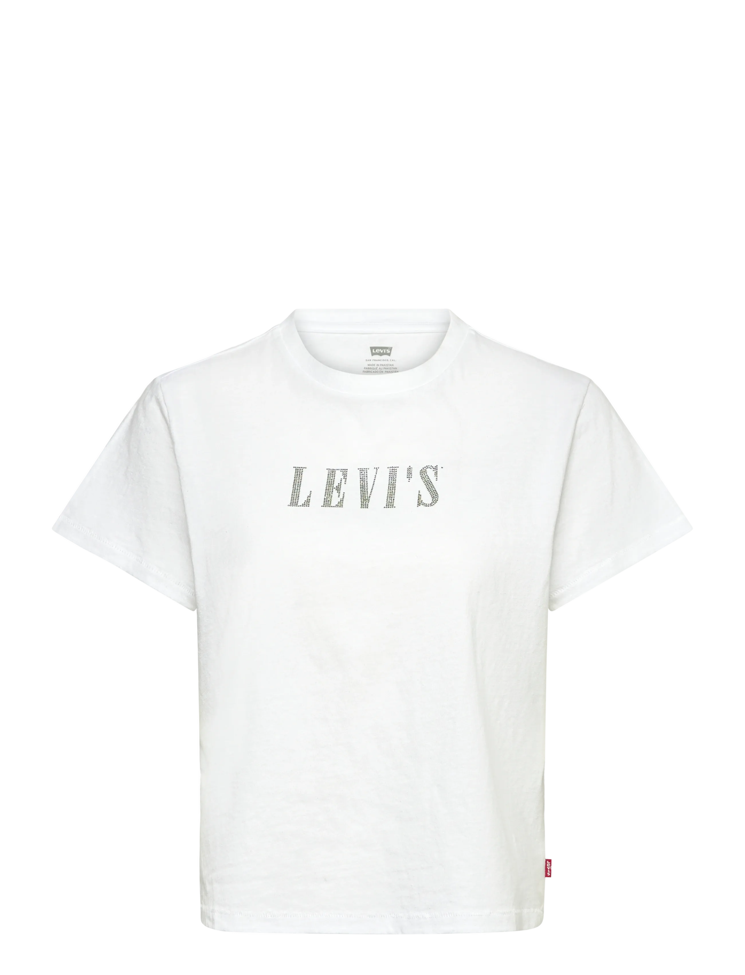 LEVI'S Graphic Klassisch Tee Rhinestone Weiß - XS - Damen