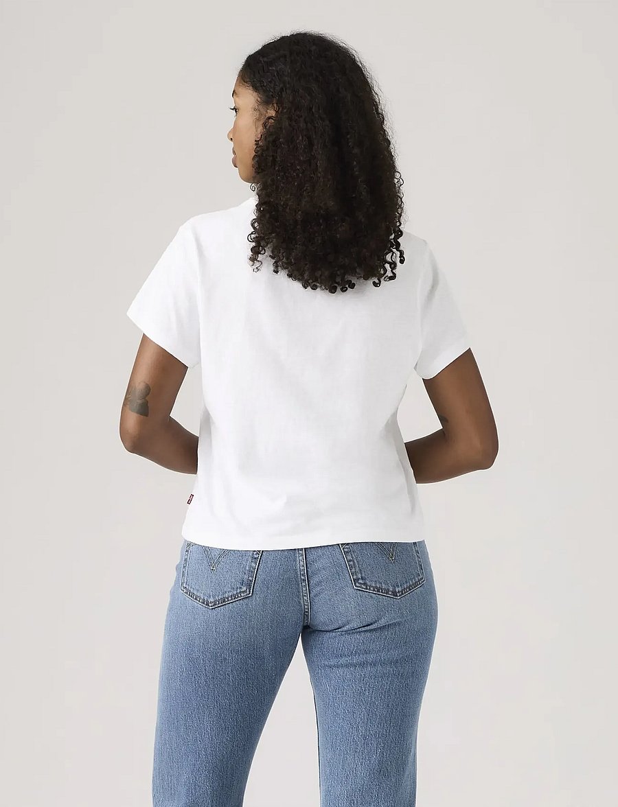 Levi's® - GRAPHIC CLASSIC TEE RHINESTONE - marškinėliai - whites - 3
