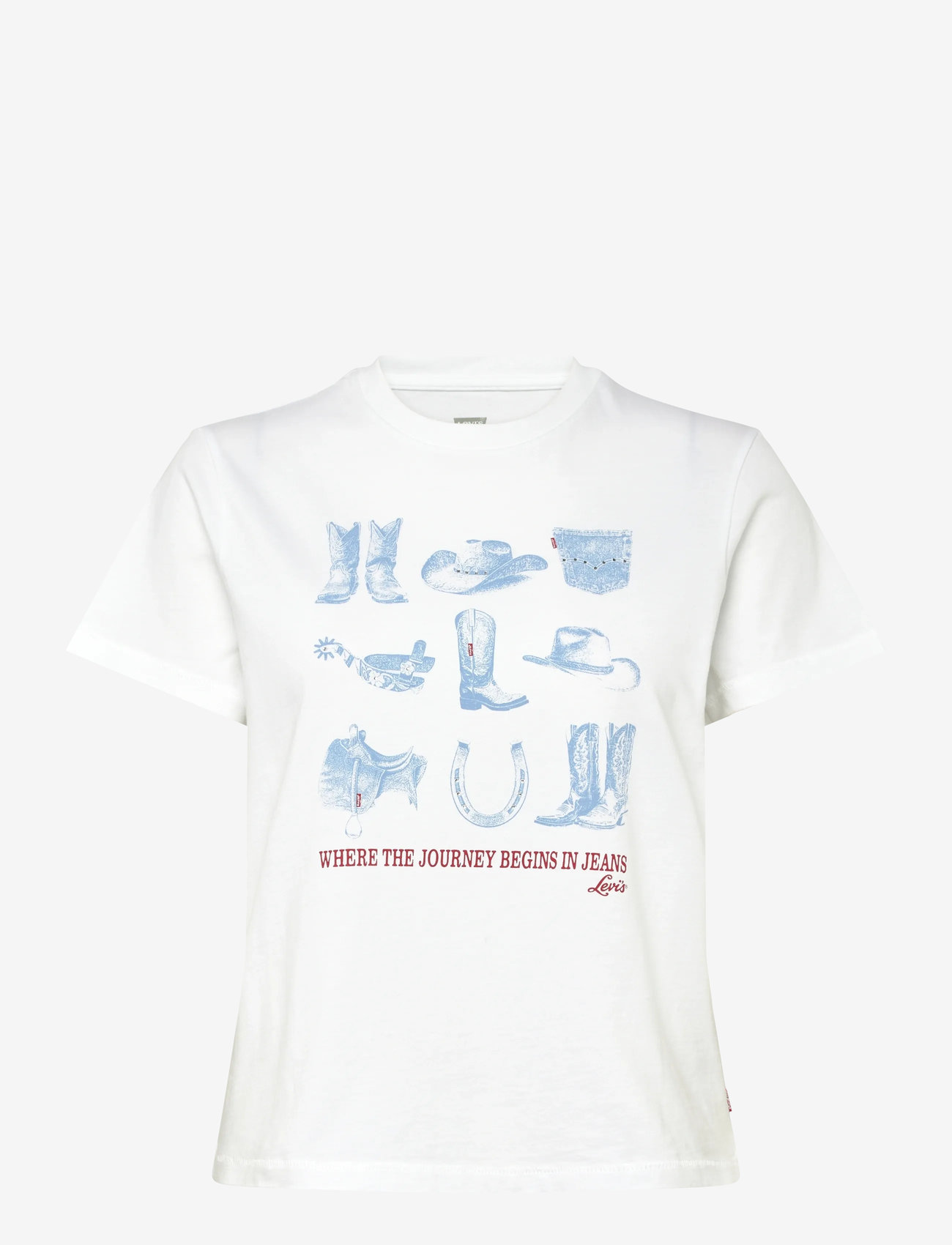 Levi's® - GRAPHIC CLASSIC TEE WESTERN IC - t-shirts - neutrals - 0