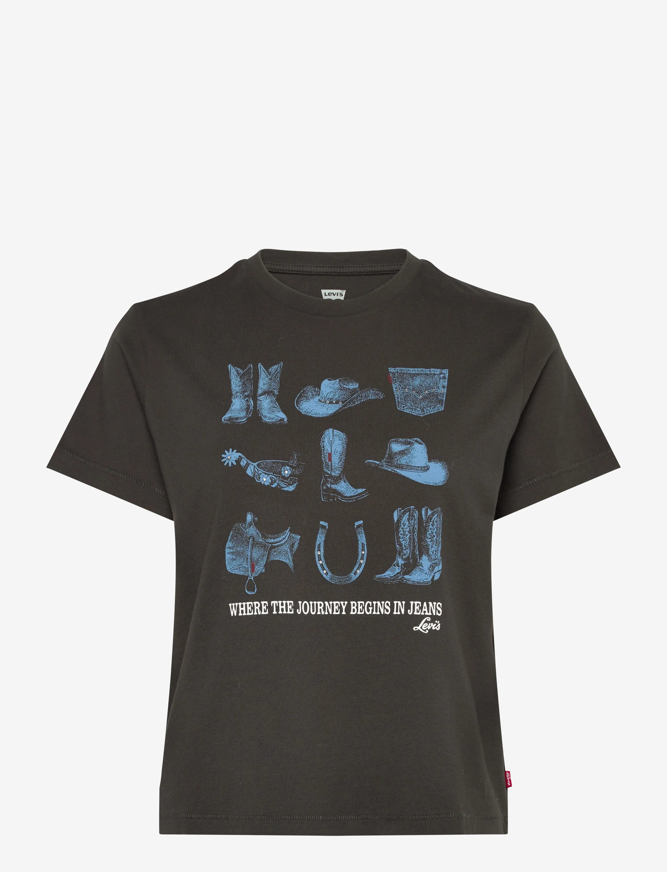 Levi's® - GRAPHIC CLASSIC TEE COWBOY POS - t-shirts - blacks - 1