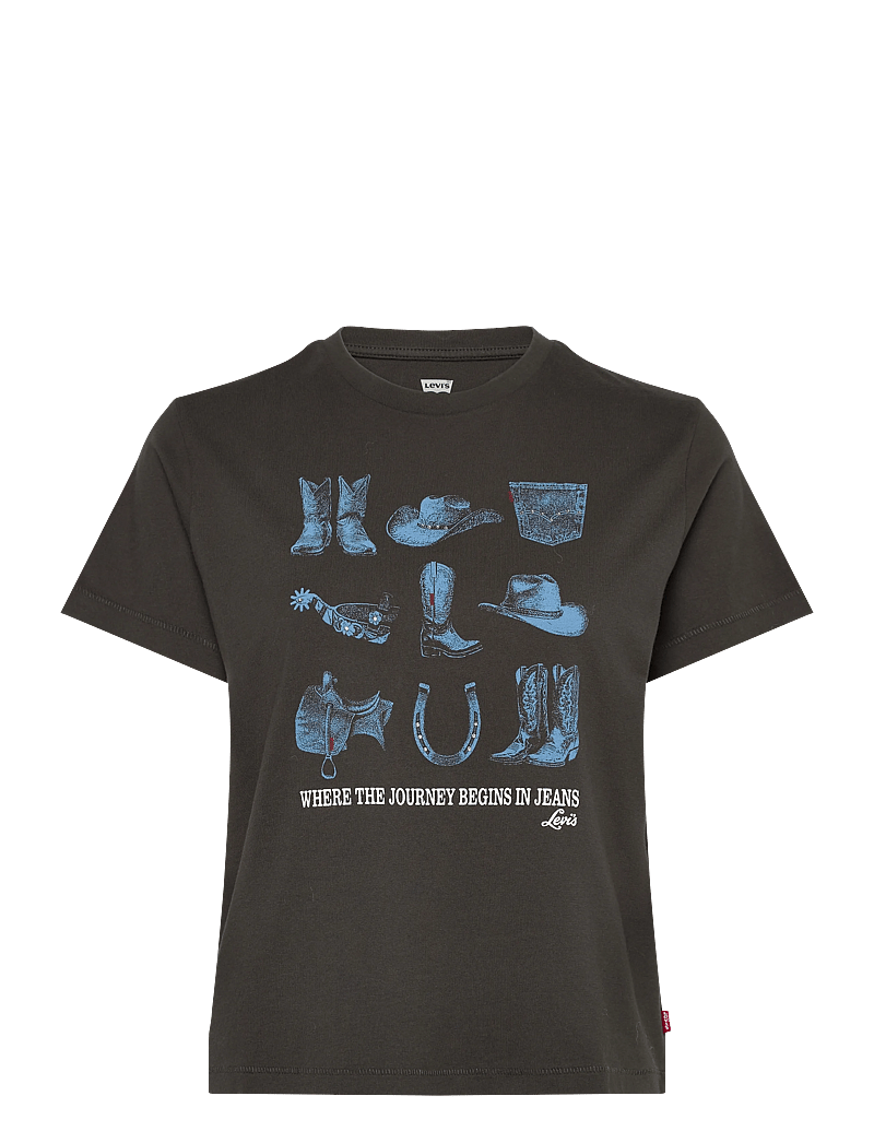 Levi's® - GRAPHIC CLASSIC TEE COWBOY POS - t-särgid - blacks - 1