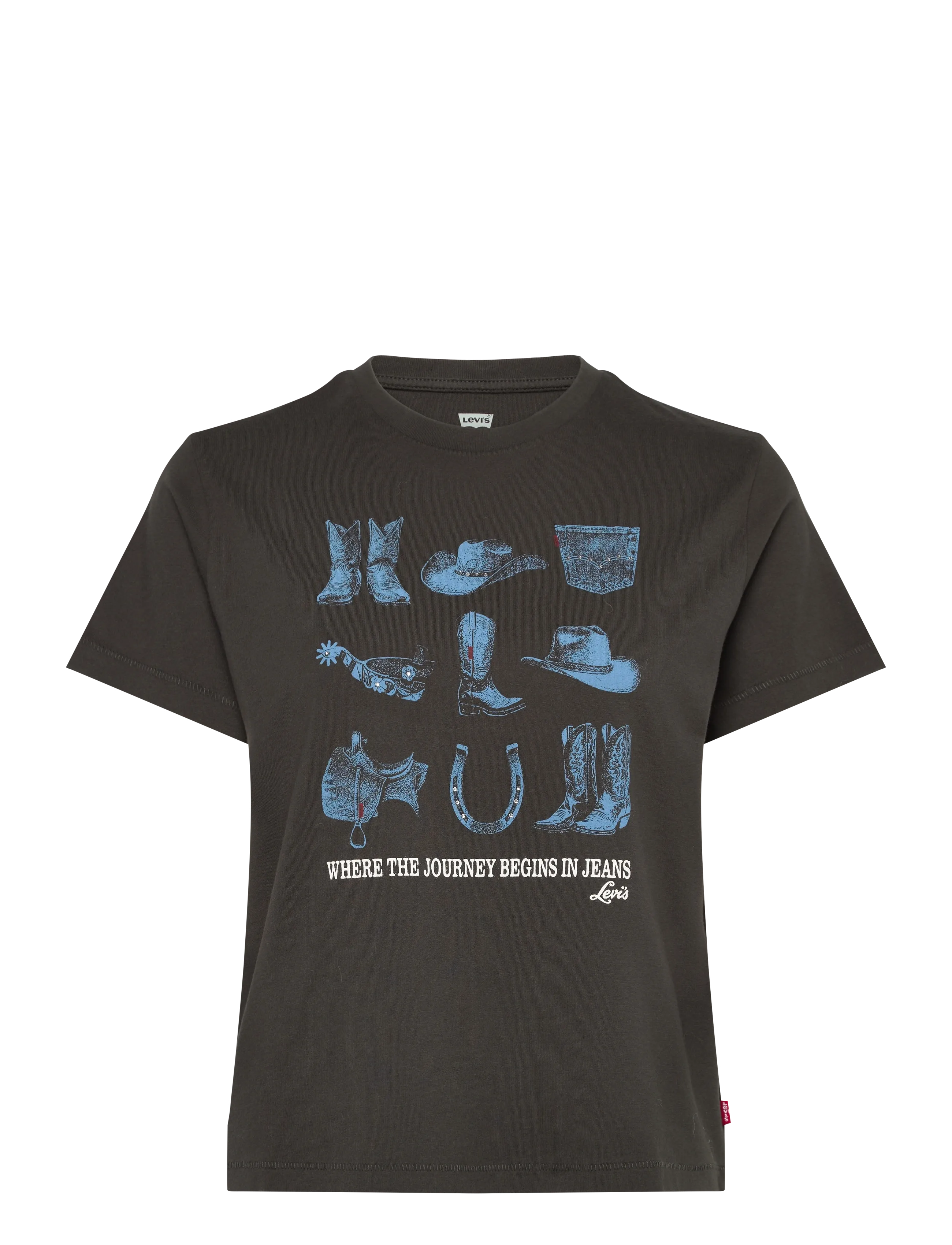 Levi's® - GRAPHIC CLASSIC TEE COWBOY POS - blacks - 1
