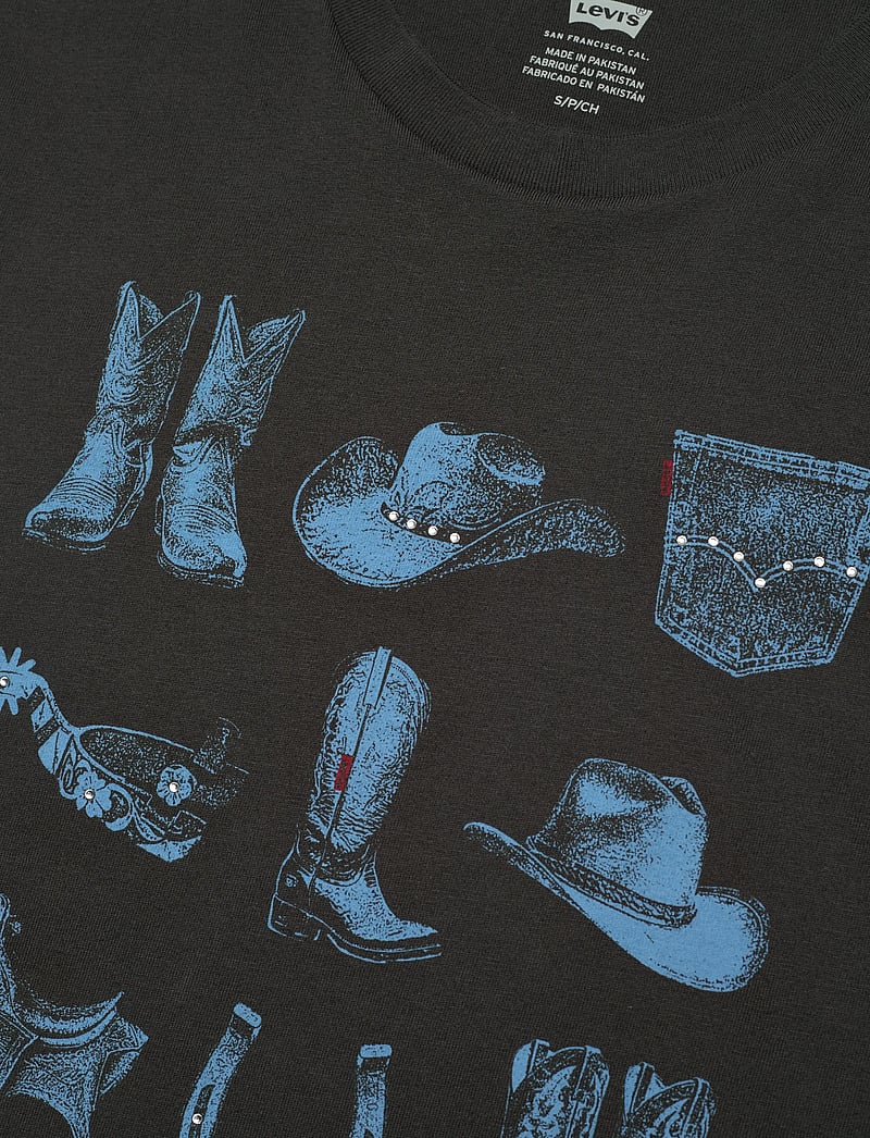 Levi's® - GRAPHIC CLASSIC TEE COWBOY POS - t-särgid - blacks - 4