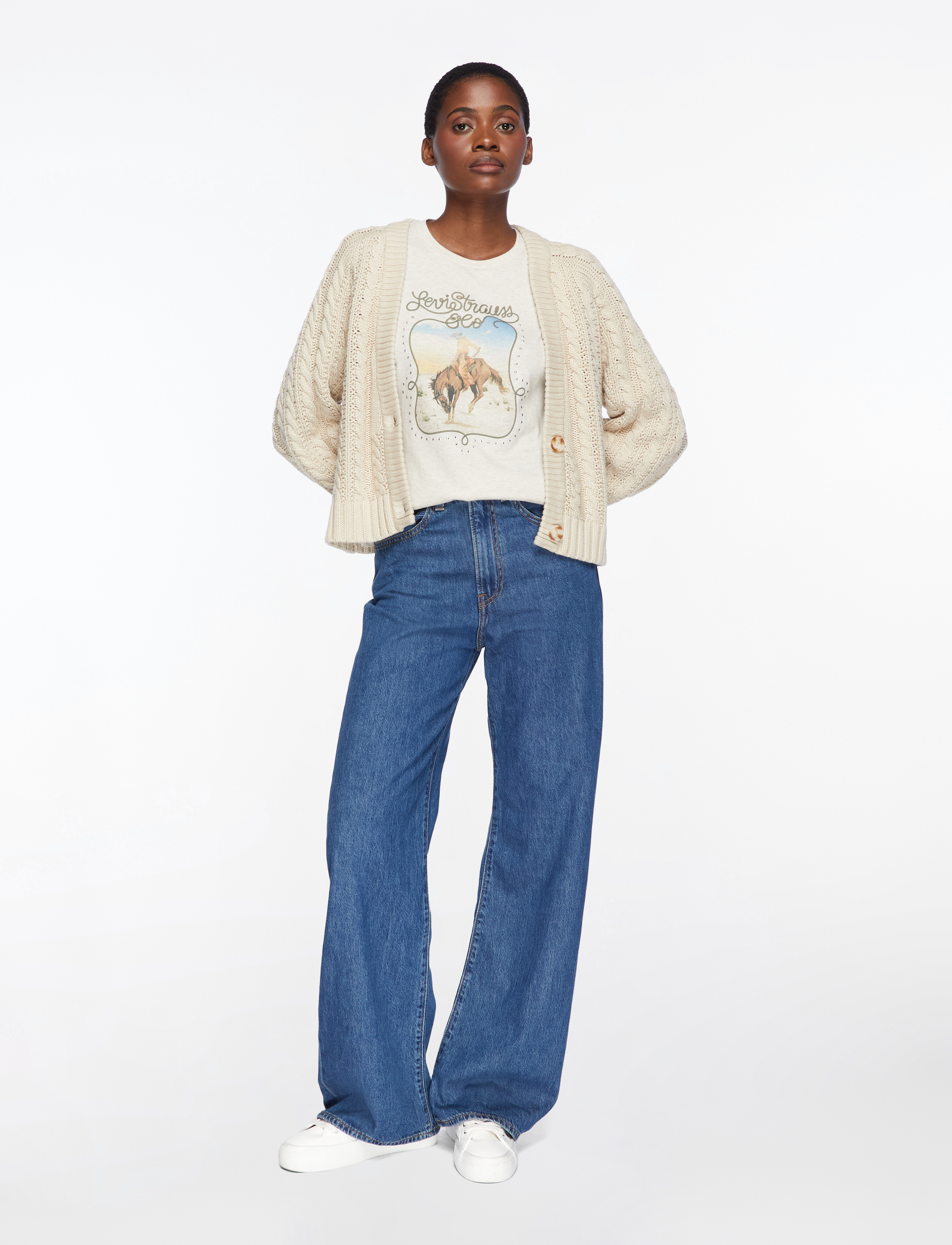 Levi's® - GRAPHIC CLASSIC TEE STUDDED CO - neutrals - 3