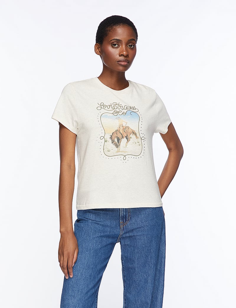 Levi's® - GRAPHIC CLASSIC TEE STUDDED CO - t-shirts - neutrals - 0