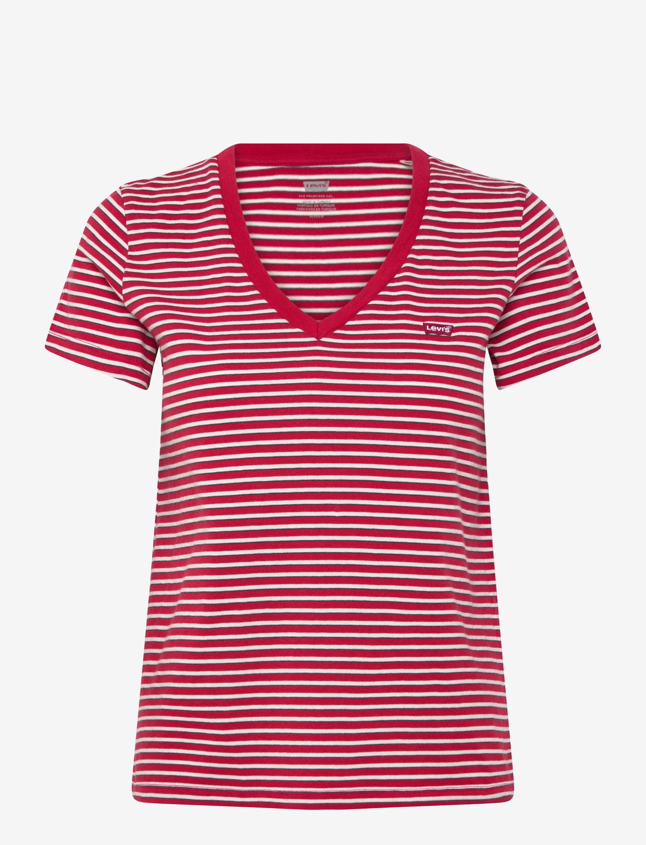 Levi's® - LSE_PERFECT VNECK INDIGO STRIP - t-särgid - reds - 0