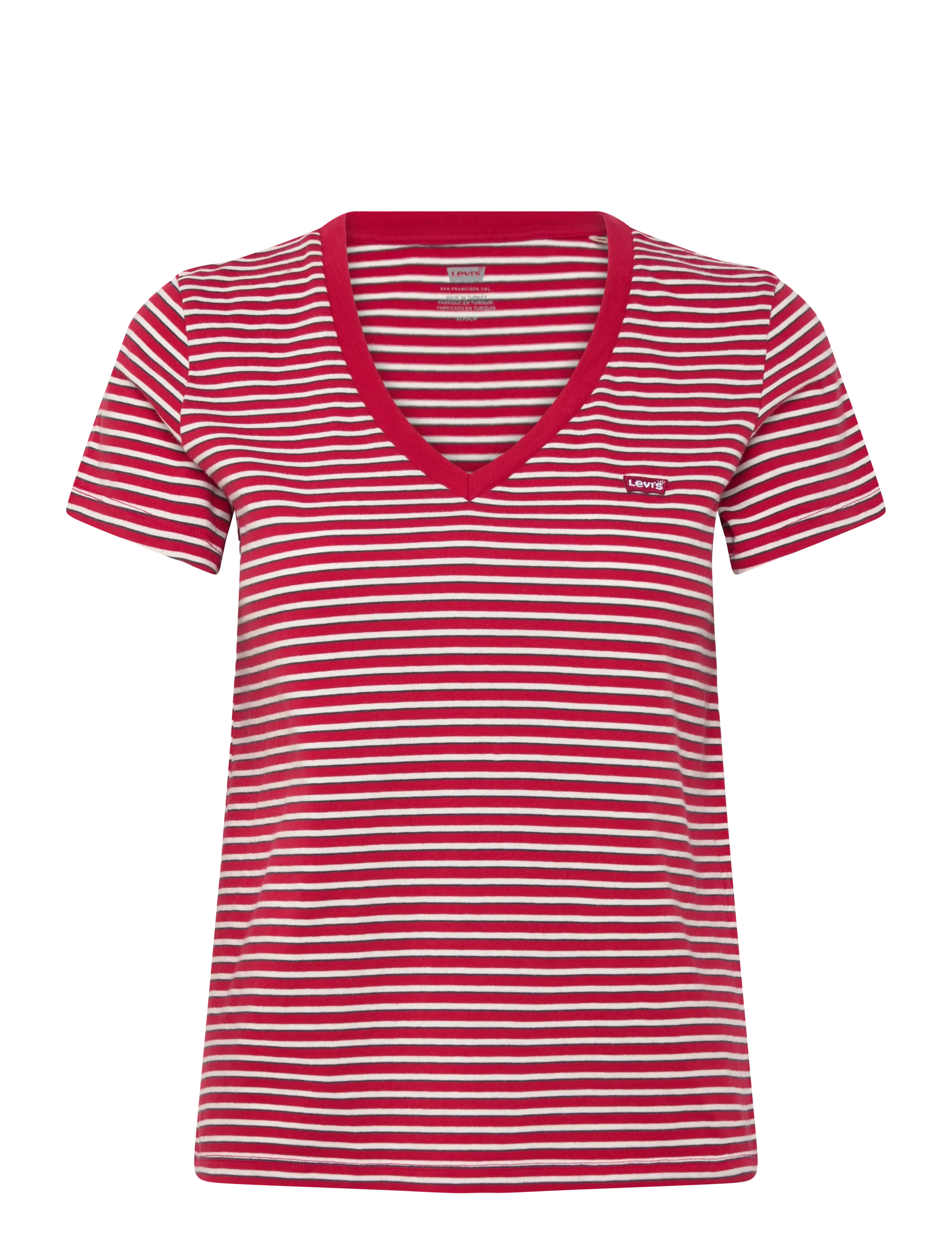 Levi's® LSE_PERFECT VNECK INDIGO STRIP - Kampagne - REDS / red