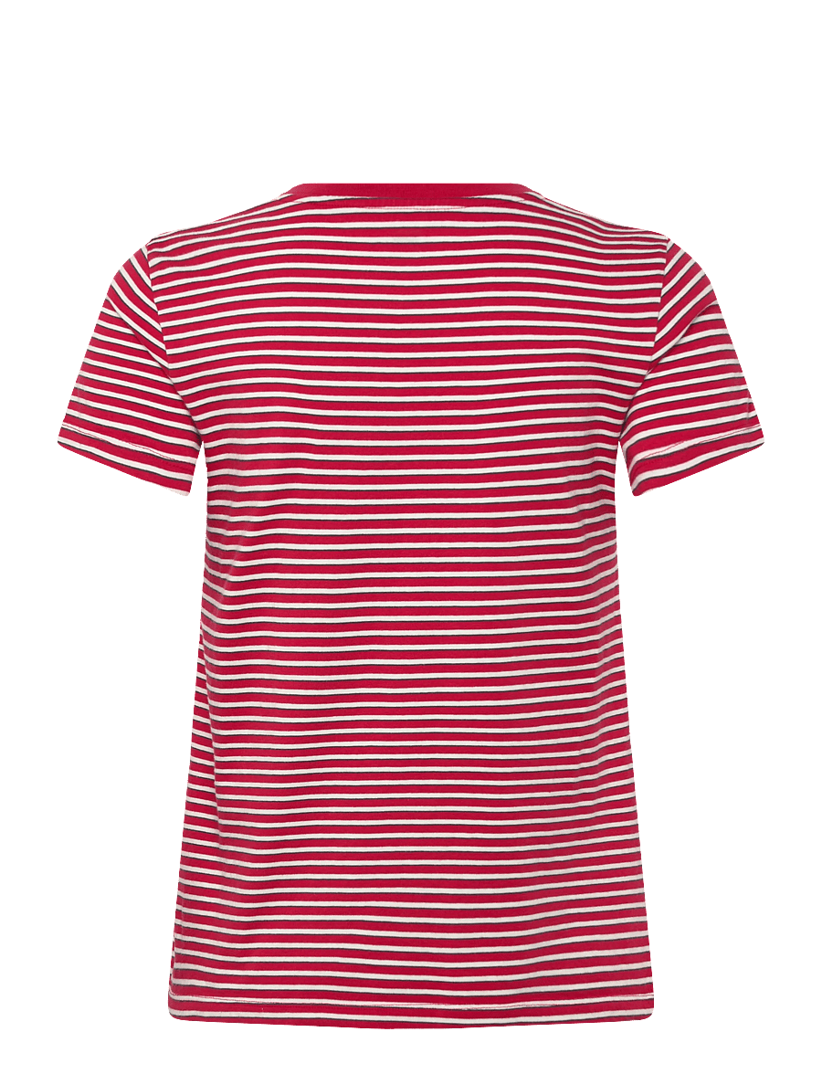 Levi's® - LSE_PERFECT VNECK INDIGO STRIP - t-shirts - reds - 2