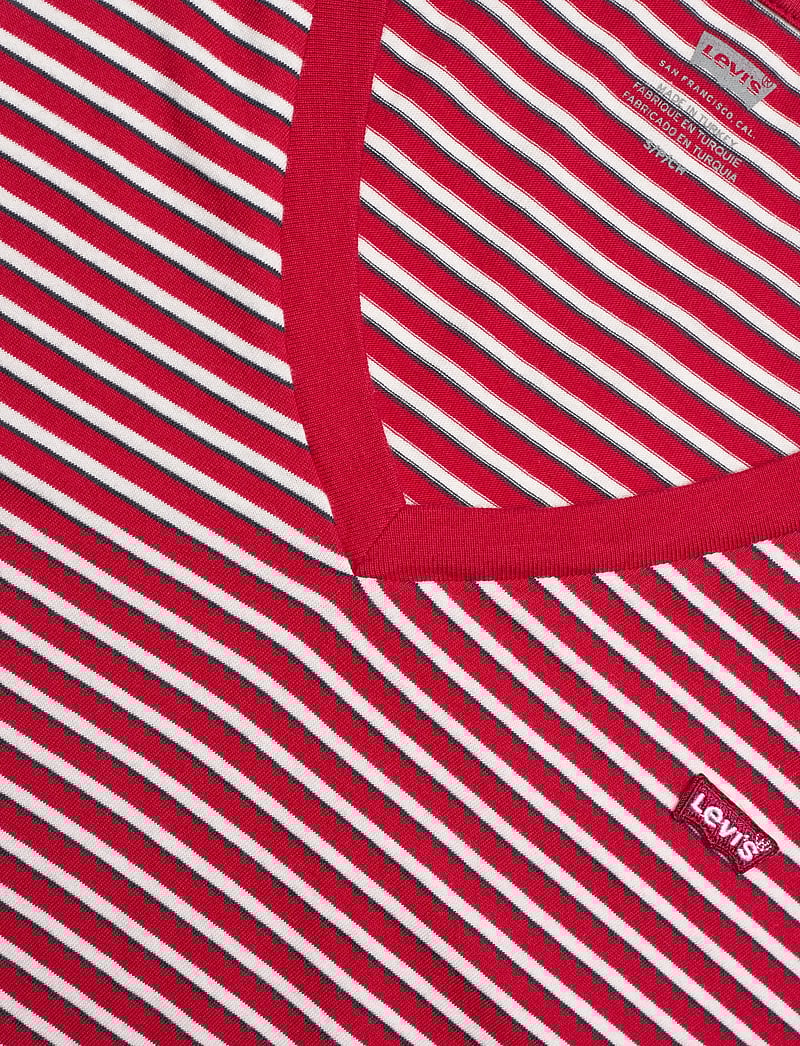 Levi's® - LSE_PERFECT VNECK INDIGO STRIP - t-särgid - reds - 2