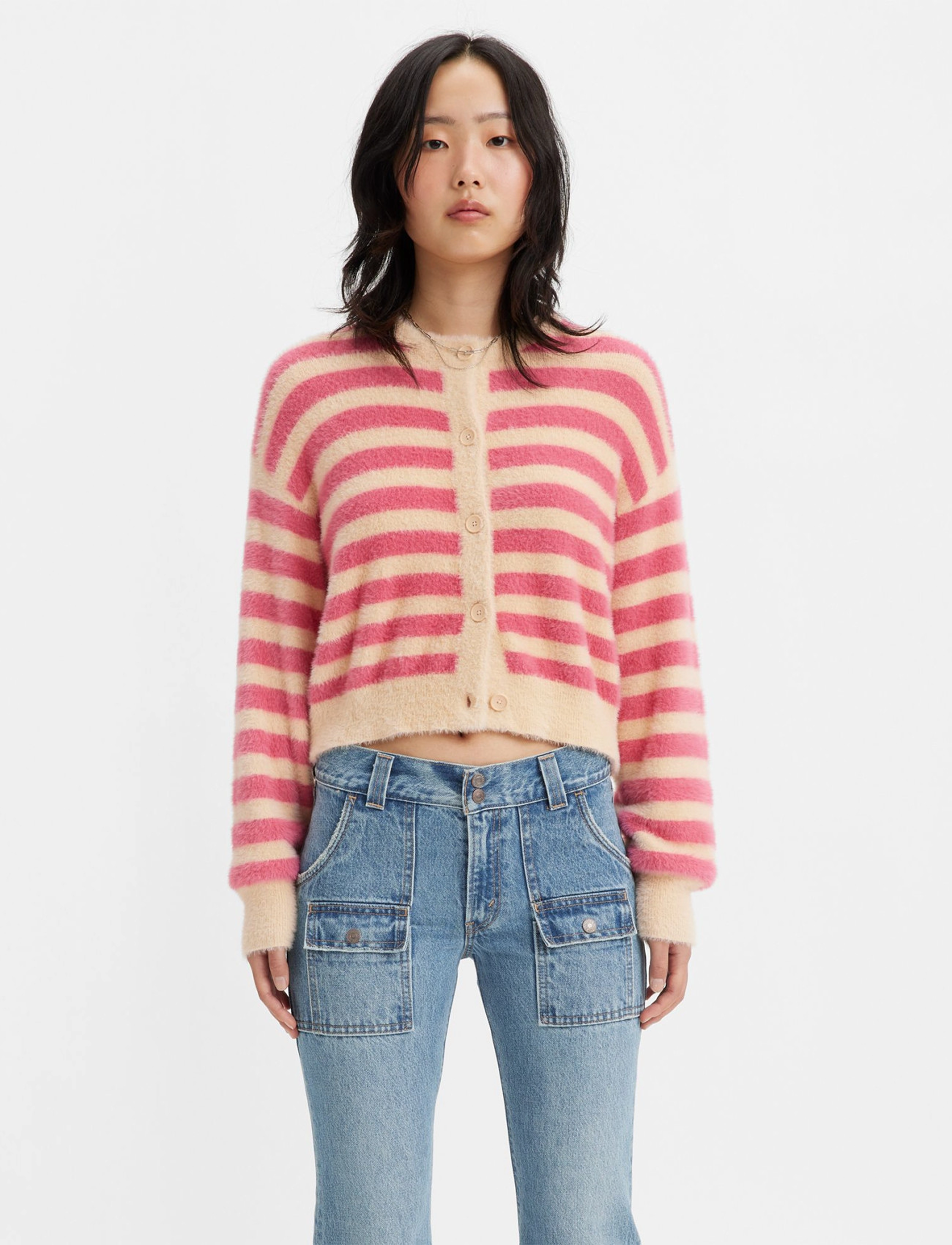 LEVI´S Women - CAT CARDIGAN JENNY STRIPE MARZ - pinks - 3