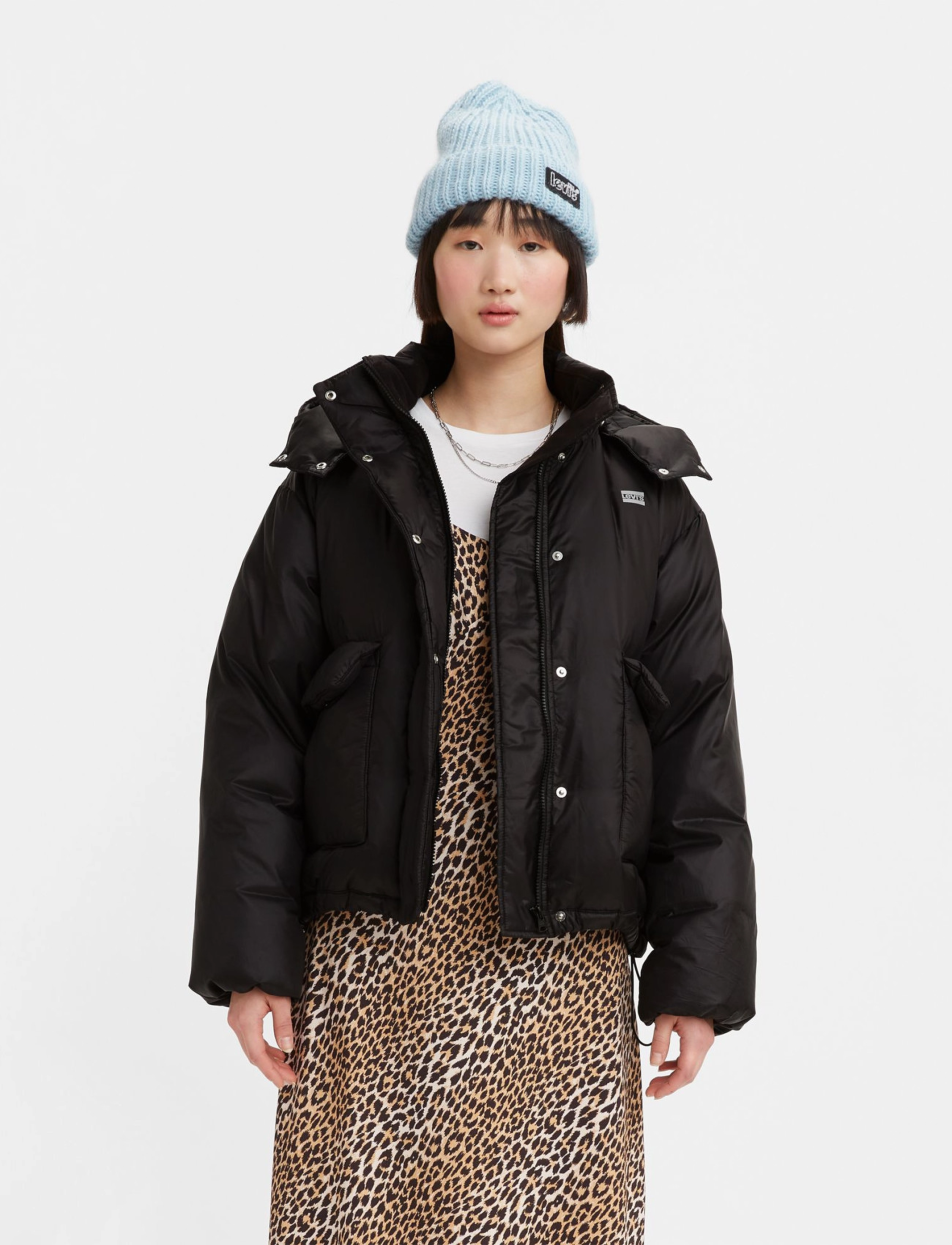 LEVI´S Women - LUNA CORE PUFFER SHORT CAVIAR - blacks - 2