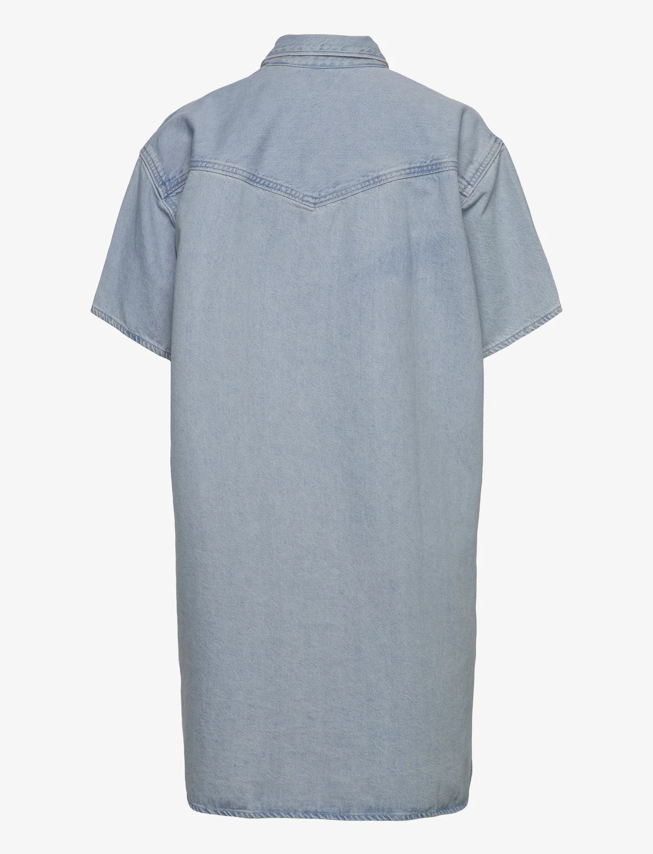 LEVI´S Women - ELOWEN WESTERN DRESS Z3341 IND - džinsinės suknelės - light indigo - worn in - 1