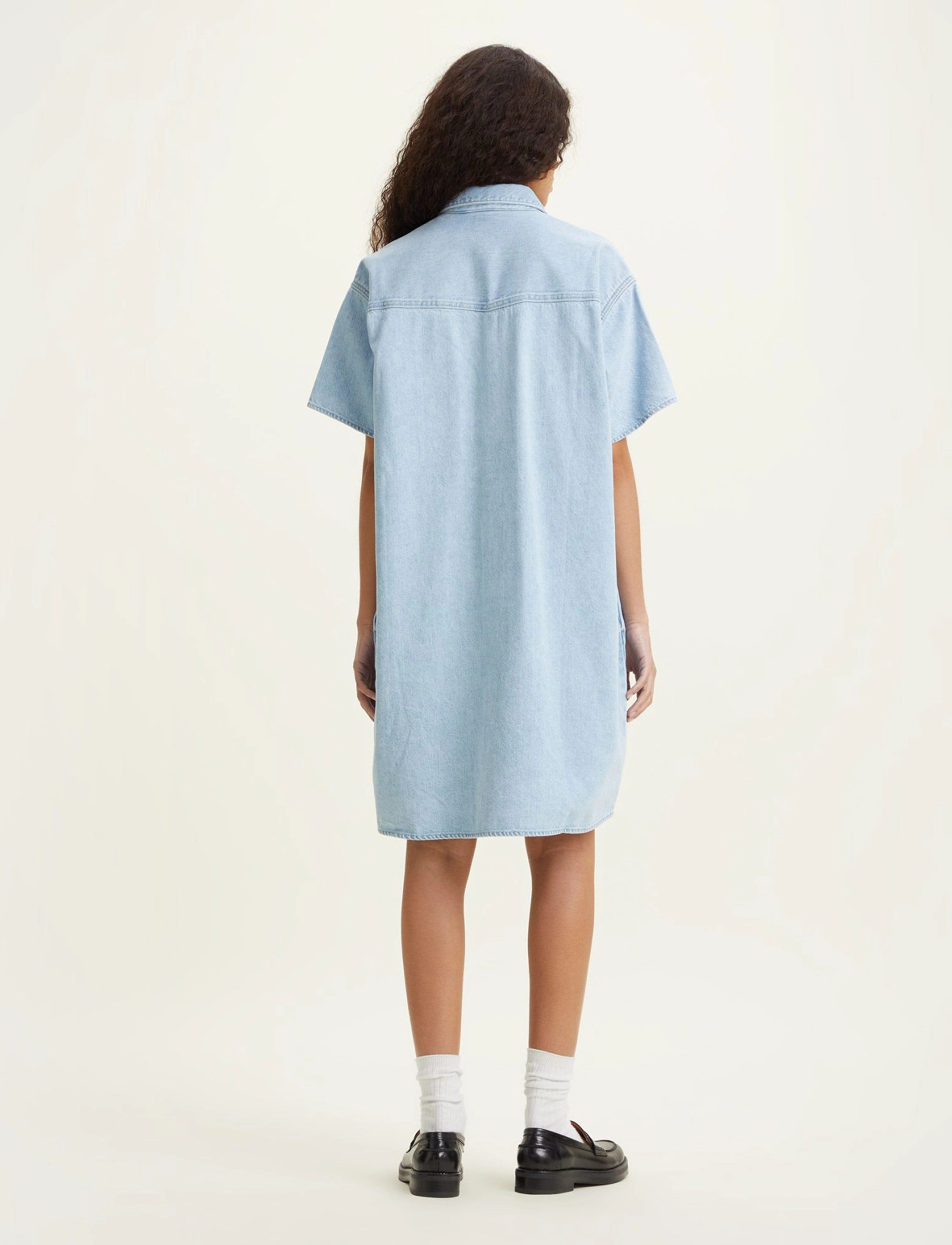 LEVI´S Women - ELOWEN WESTERN DRESS Z3341 IND - light indigo - worn in - 3