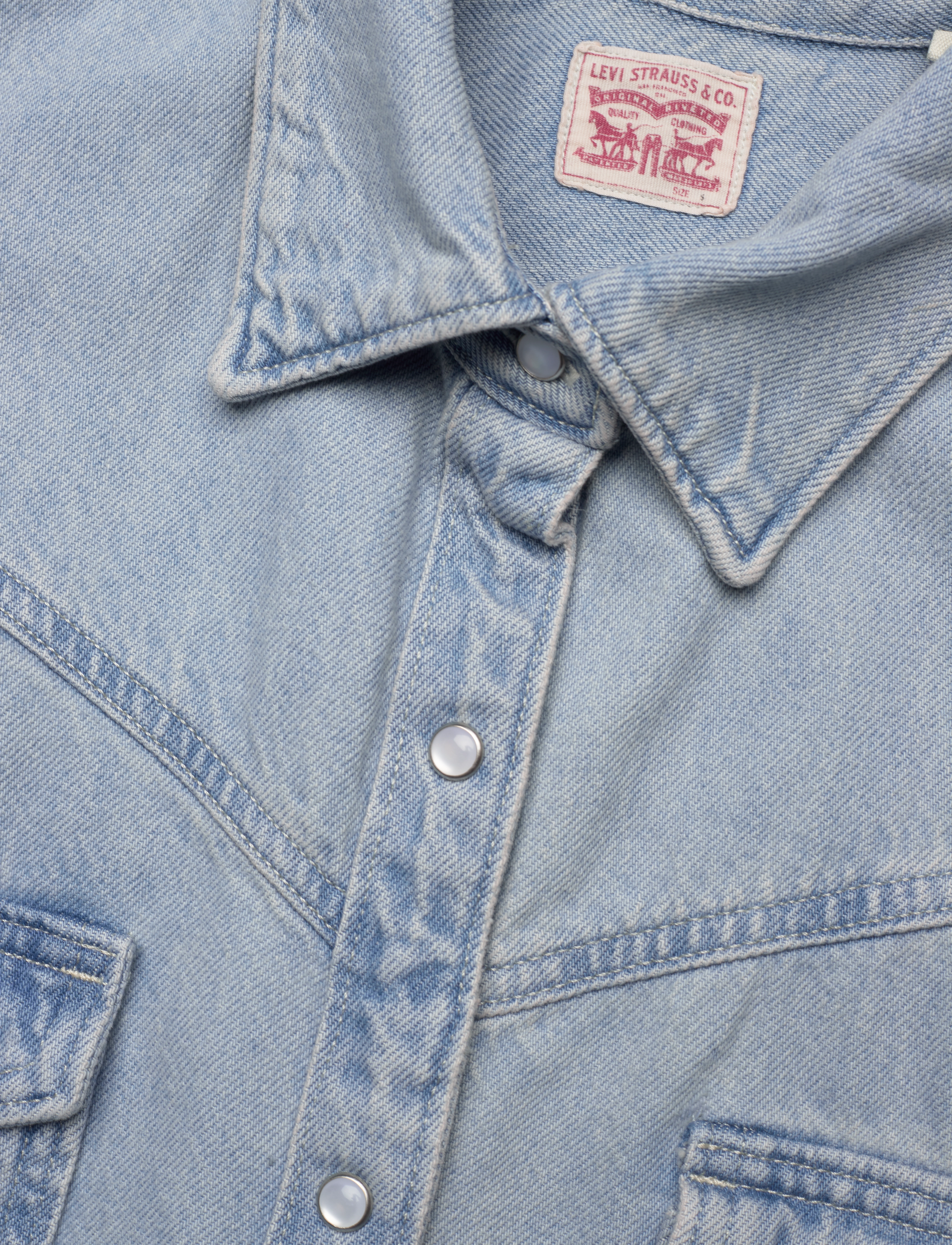 LEVI´S Women - ELOWEN WESTERN DRESS Z3341 IND - light indigo - worn in - 5
