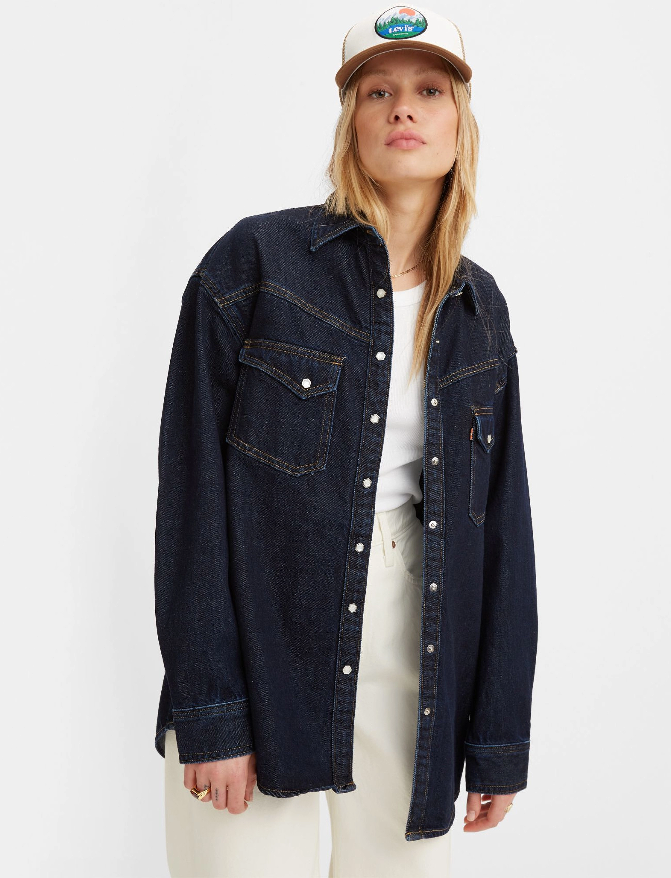 LEVI´S Women - DORSEY XL WESTERN Z3339 INDIGO - dark indigo - flat finish - 2