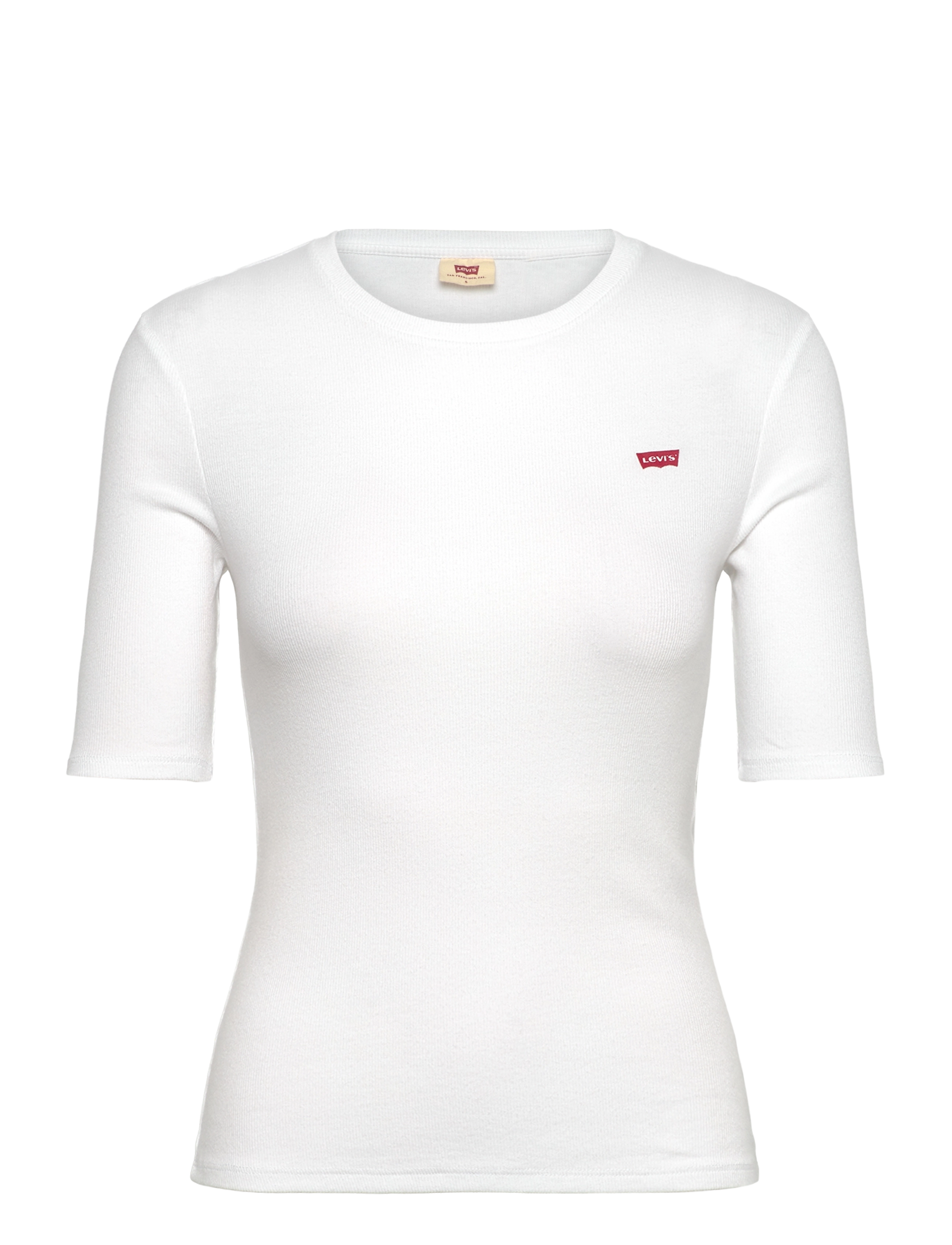LEVI'S Luca Slim Tee Weiß + Rib Knit Weiß - XXS - Damen