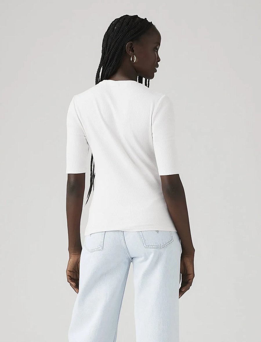 Levi's® - LUCA SLIM TEE WHITE + RIB KNIT - t-shirts - neutrals - 3