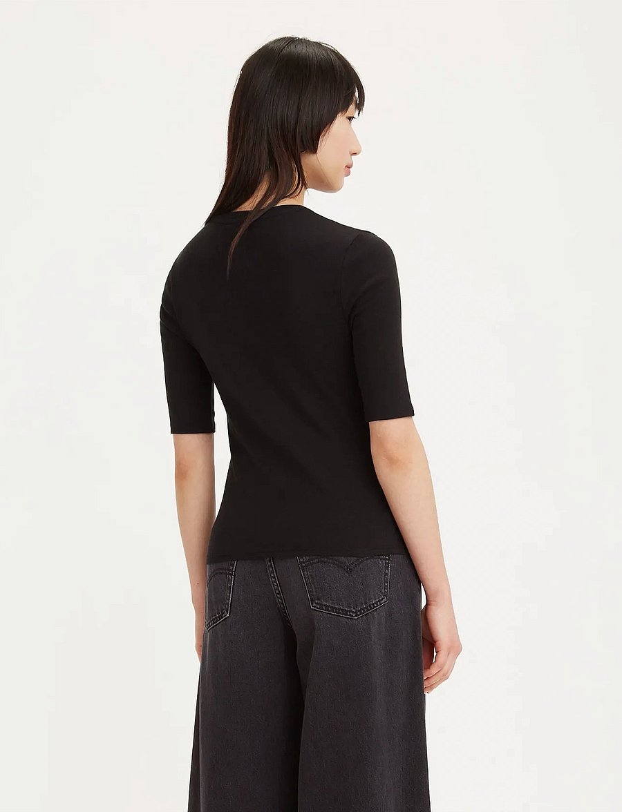 Levi's® - LUCA SLIM TEE CAVIAR RIB KNIT - alltags-style - blacks - 3