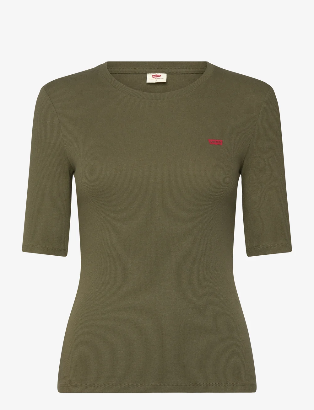 Levi's® - LUCA SLIM TEE IVY GREEN RIB - t-shirts - greens - 1