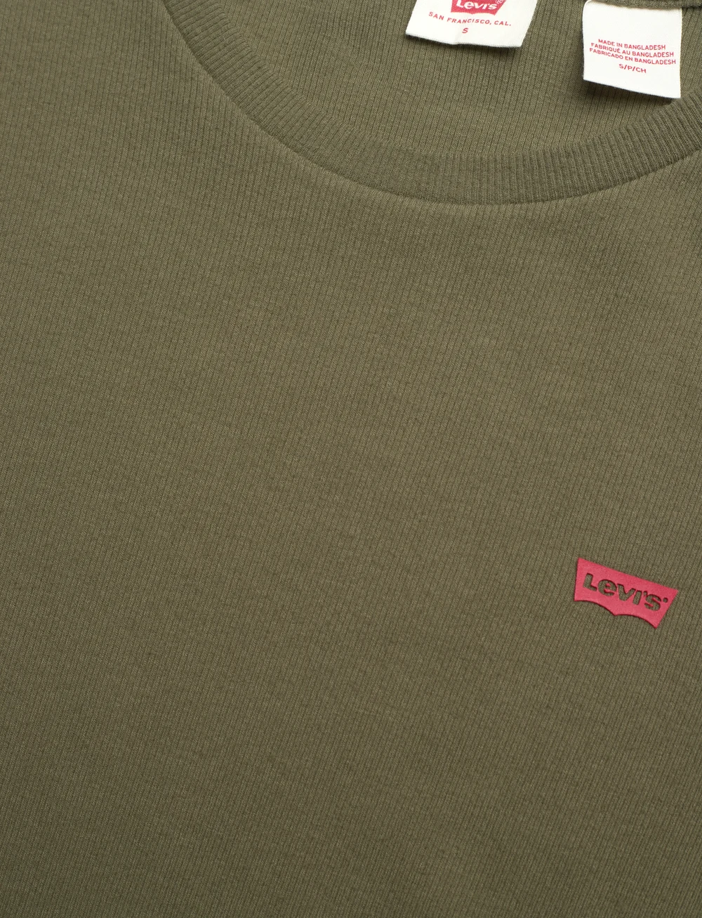Levi's® - LUCA SLIM TEE IVY GREEN RIB - t-shirts - greens - 4
