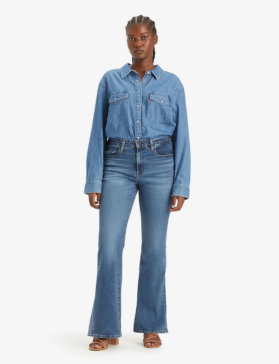 Levi's® - 726 HR FLARE BLUE WAVE MID - flared jeans - med indigo - worn in - 3