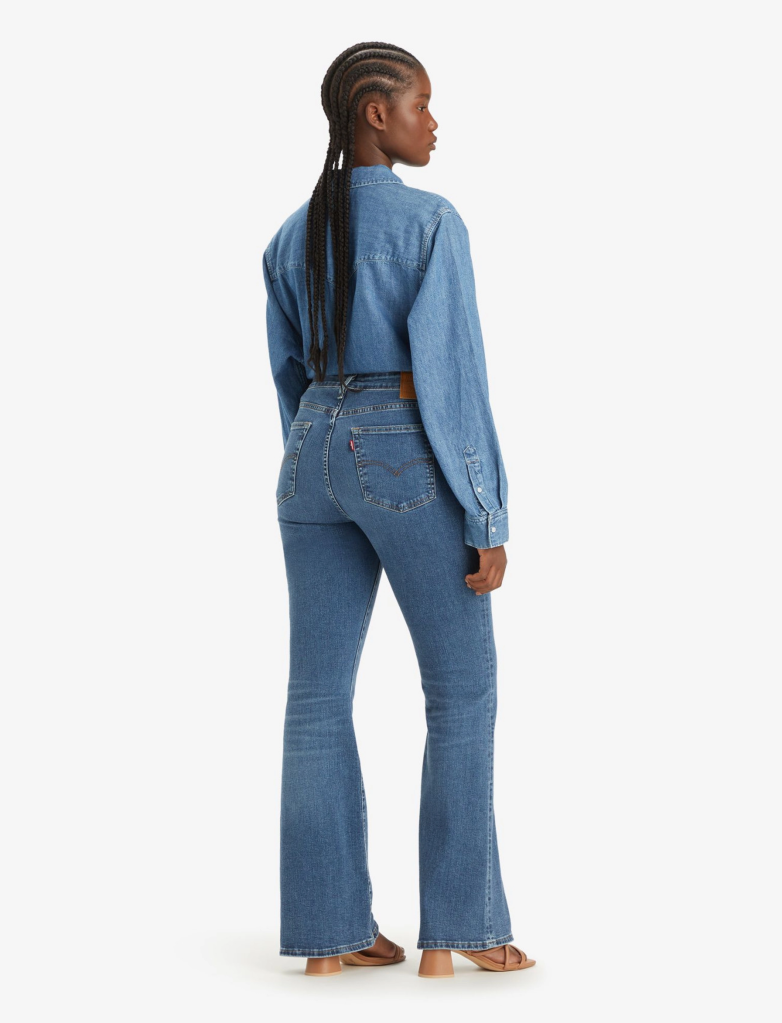 Levi's® - 726 HR FLARE BLUE WAVE MID - flared jeans - med indigo - worn in - 4