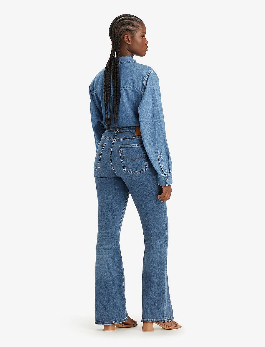 Levi's® - 726 HR FLARE BLUE WAVE MID - flared jeans - med indigo - worn in - 4