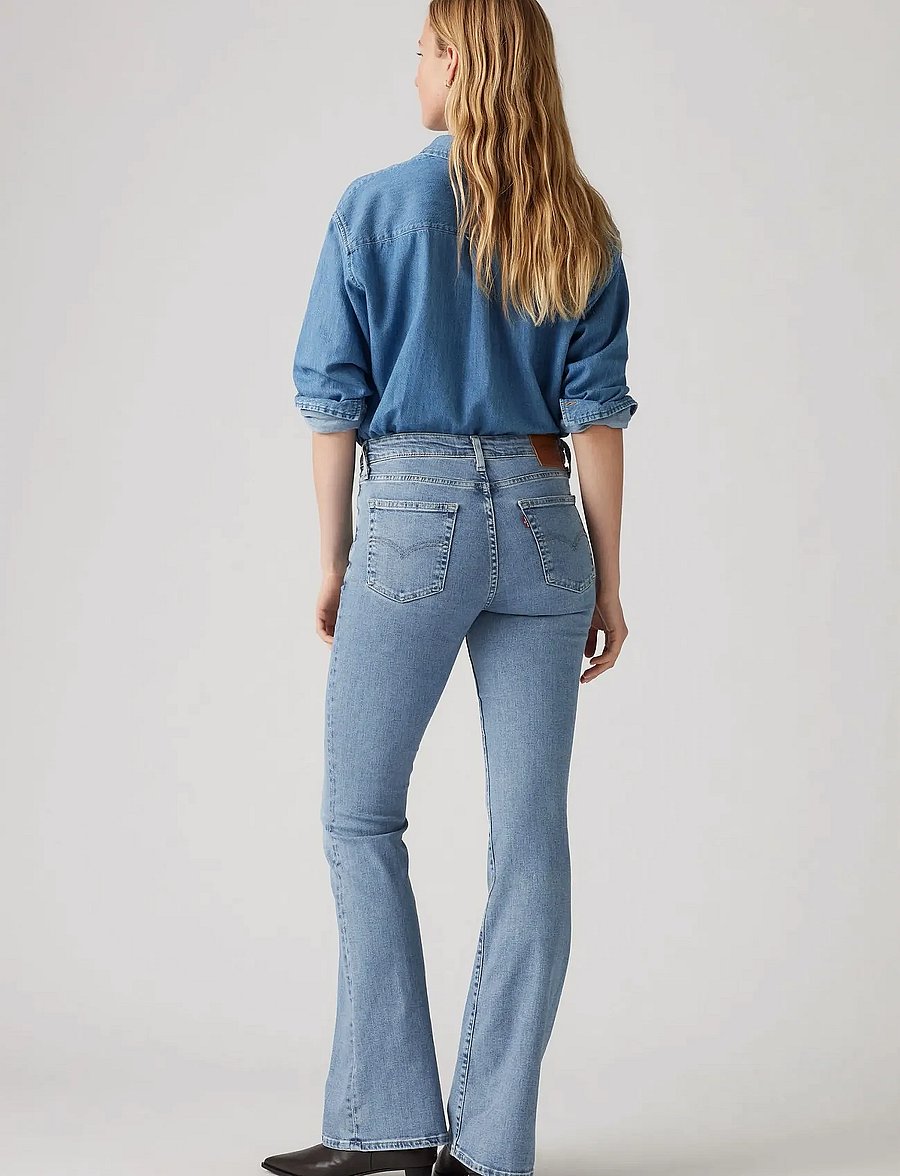 Levi's® - 726 HR FLARE BLUE WAVE LIGHT - utsvängda jeans - light indigo - worn in - 3