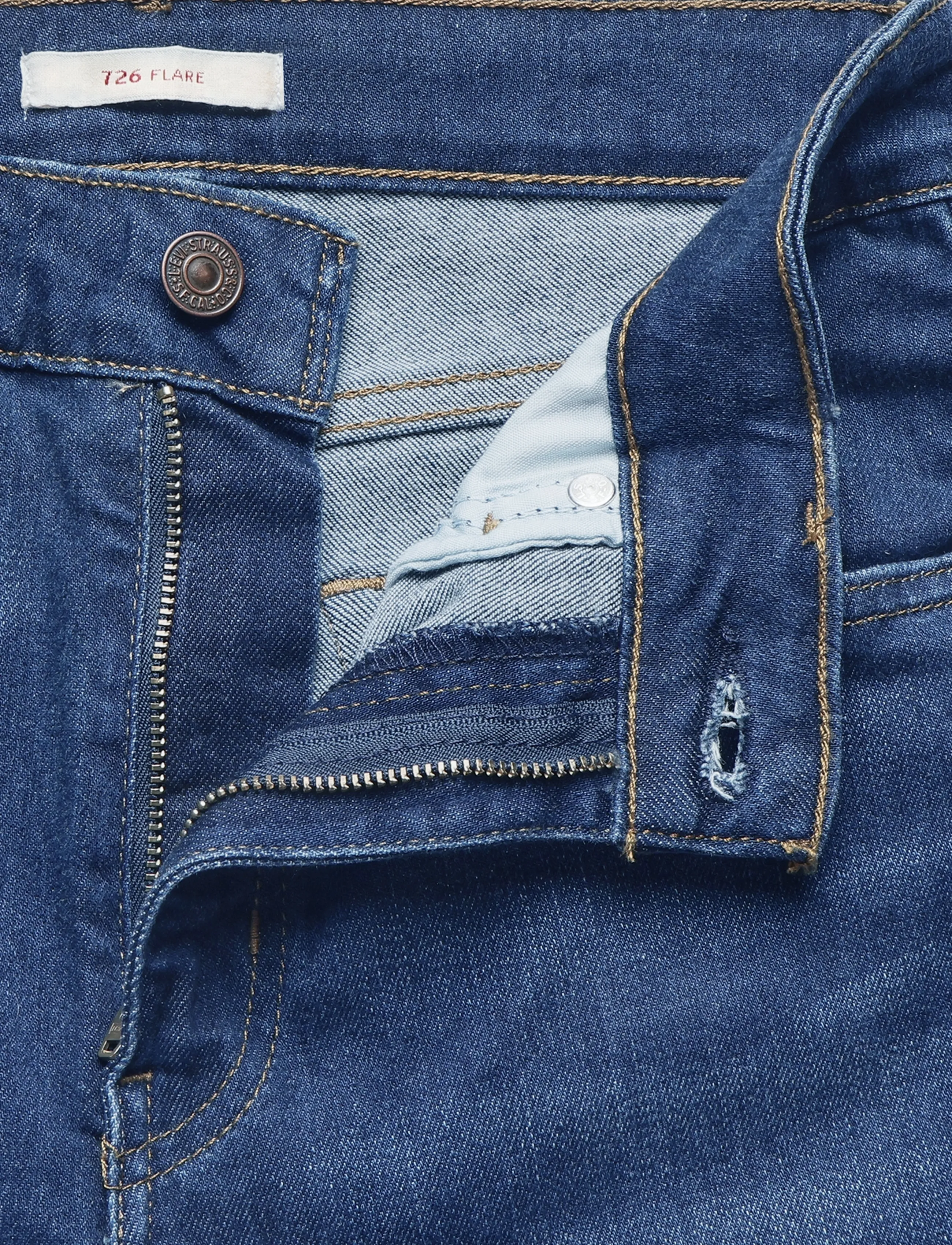 Levi's® - 726 HR FLARE TRUE BLUE DARK - utsvängda jeans - dark indigo - worn in - 3