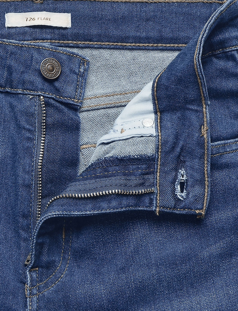 Levi's® - 726 HR FLARE TRUE BLUE DARK - utsvängda jeans - dark indigo - worn in - 3