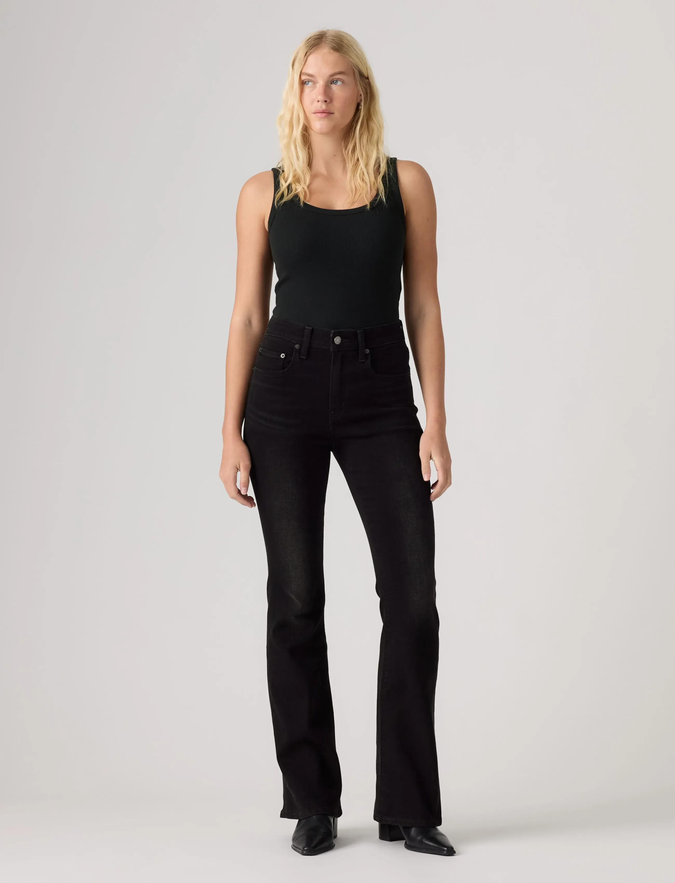 Levi's® - 726 HR FLARE WORN MIDNIGHT - utsvängda jeans - blacks - 3